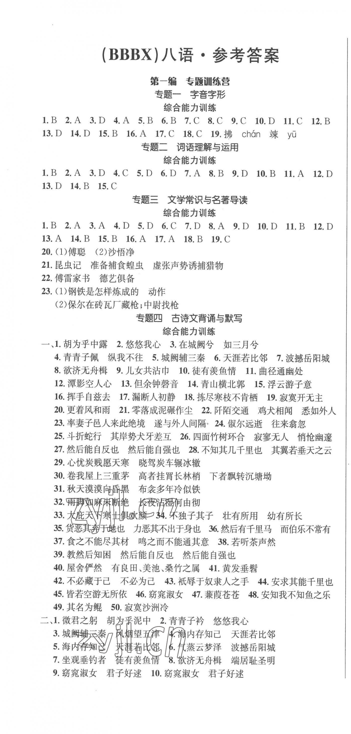 2022年名師幫學(xué)期總復(fù)習(xí)八年級(jí)語(yǔ)文人教版 第1頁(yè)