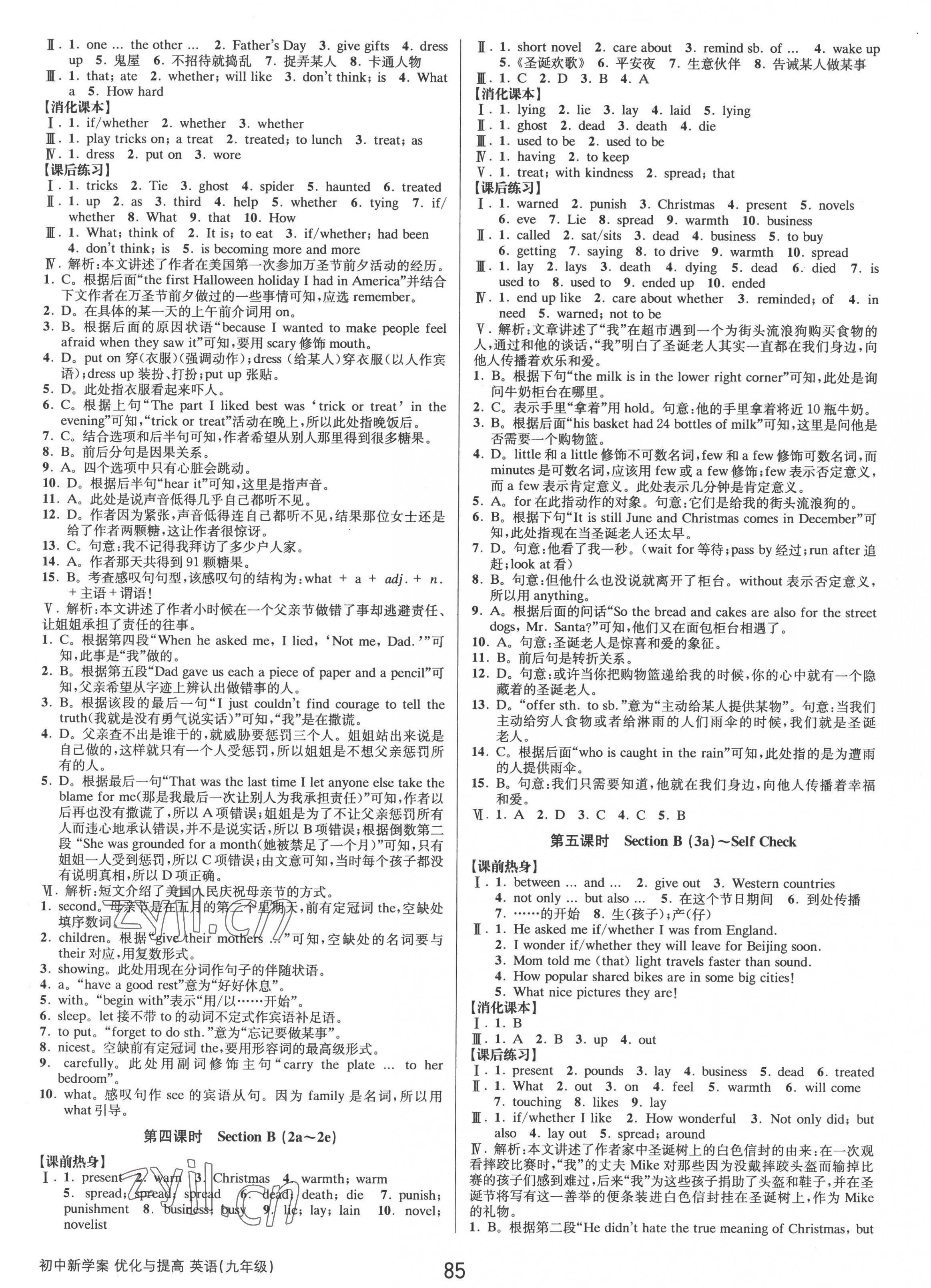 2022年初中新學(xué)案優(yōu)化與提高九年級(jí)英語(yǔ)全一冊(cè)人教版 第5頁(yè)