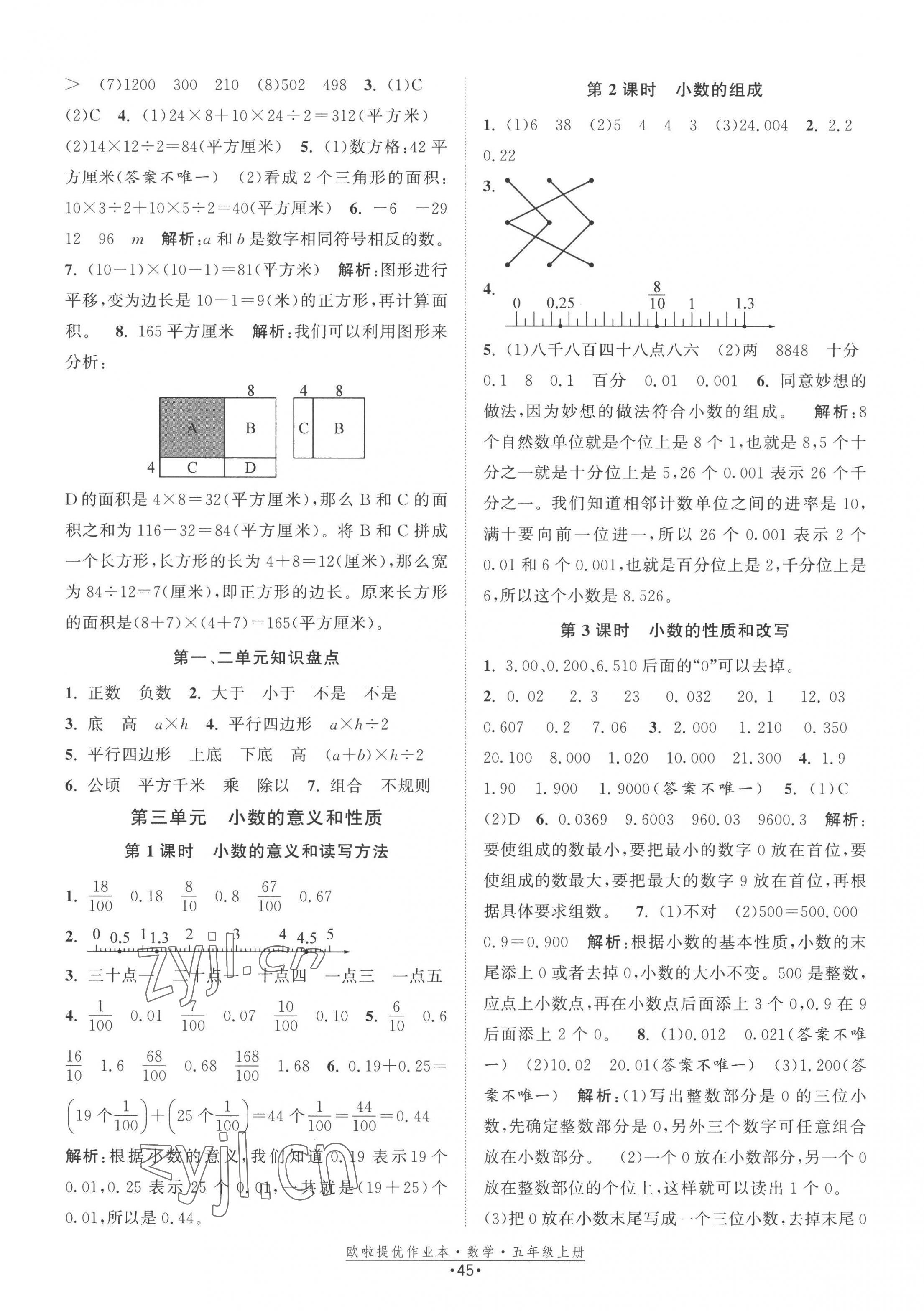 2022年歐拉提優(yōu)作業(yè)本五年級(jí)數(shù)學(xué)上冊(cè)蘇教版 第5頁(yè)