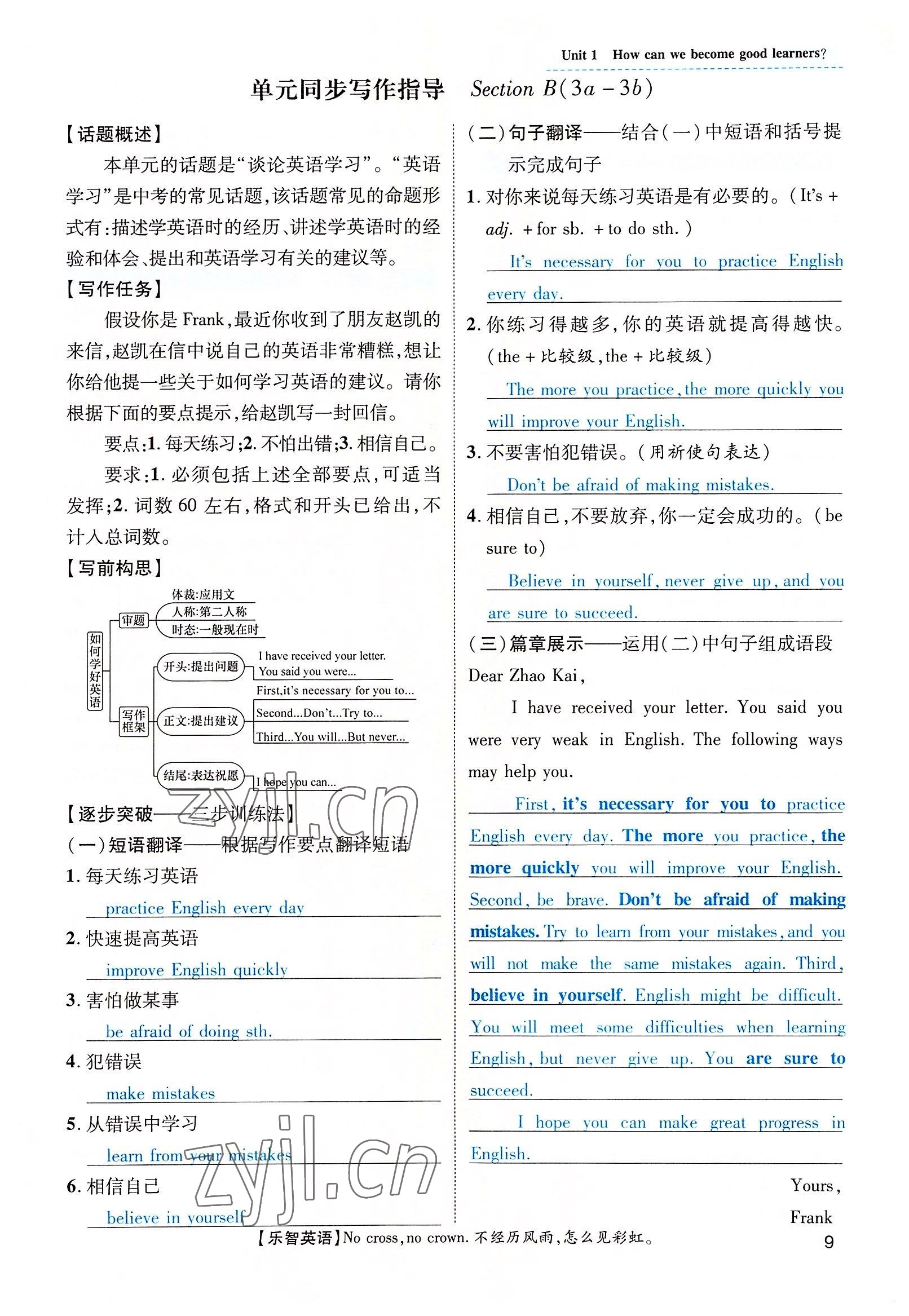 2022年名師測控九年級英語全一冊人教版云南專版 第9頁