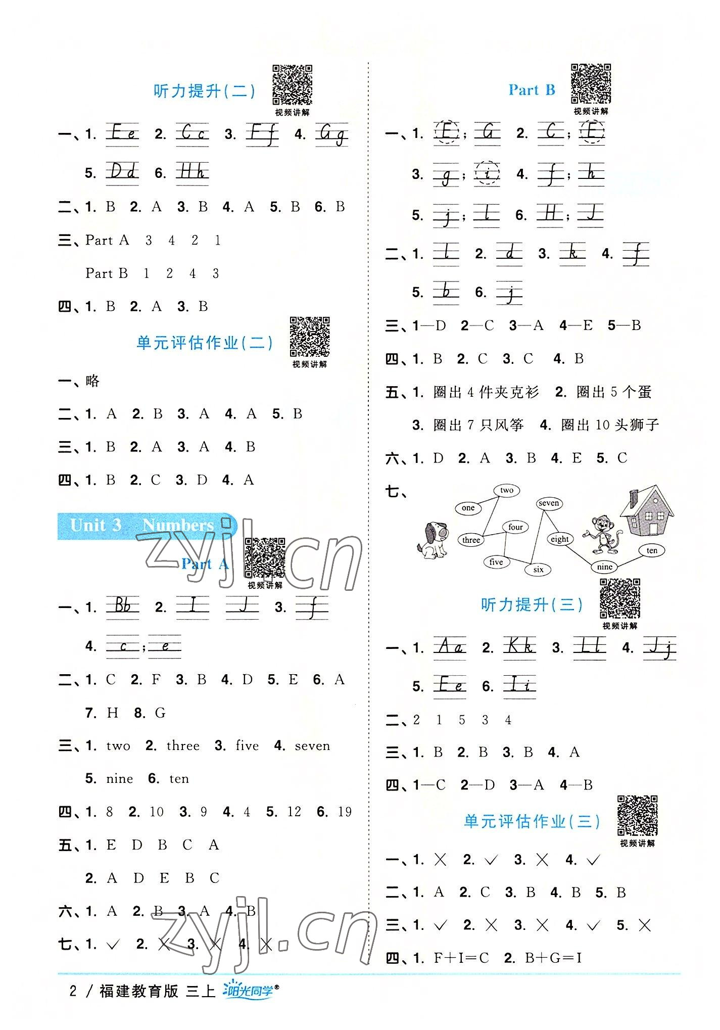 2022年陽(yáng)光同學(xué)課時(shí)優(yōu)化作業(yè)三年級(jí)英語(yǔ)上冊(cè)福建教育版 第2頁(yè)