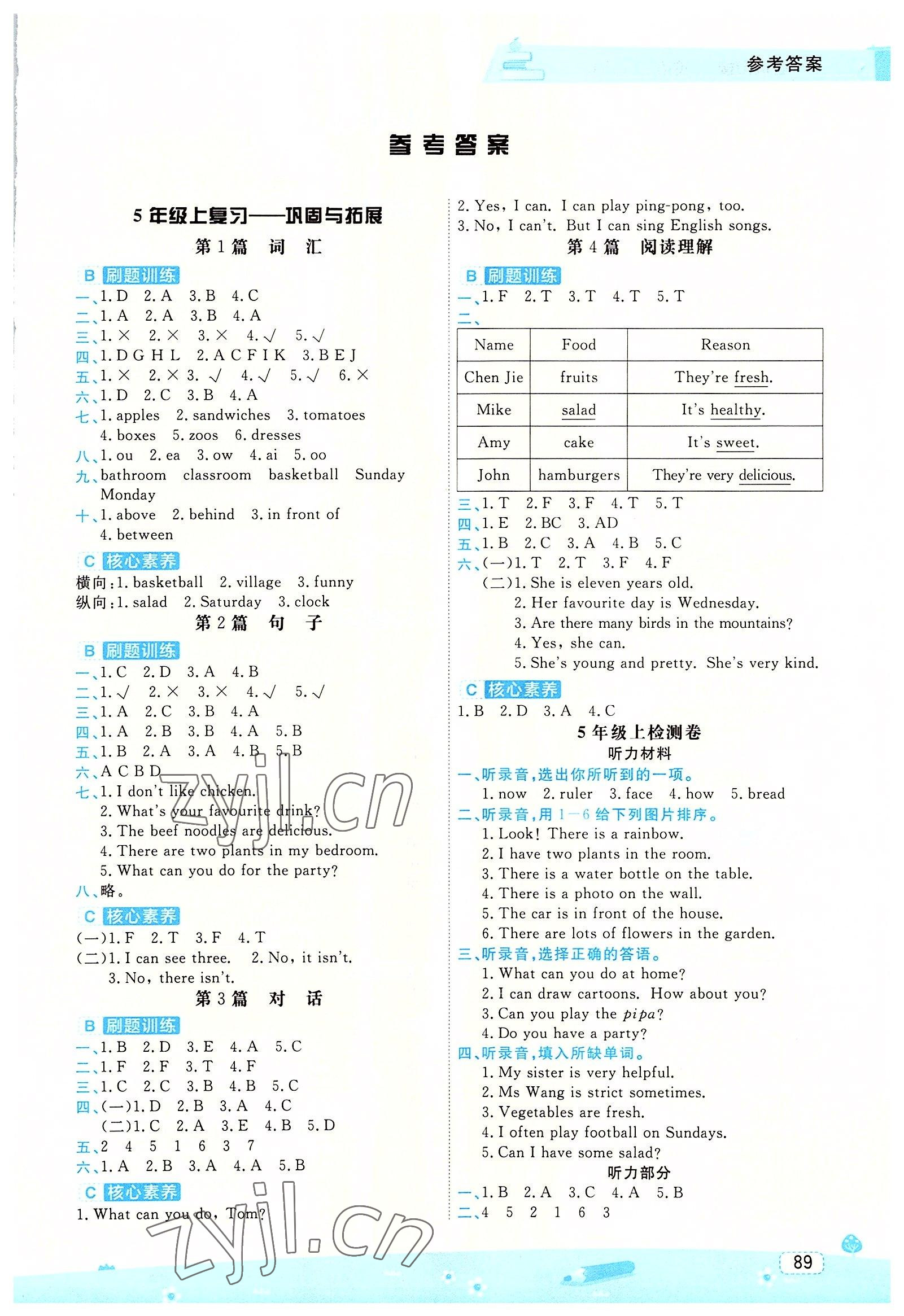 2022年名師派暑假銜接五升六年級英語寧波出版社 第1頁