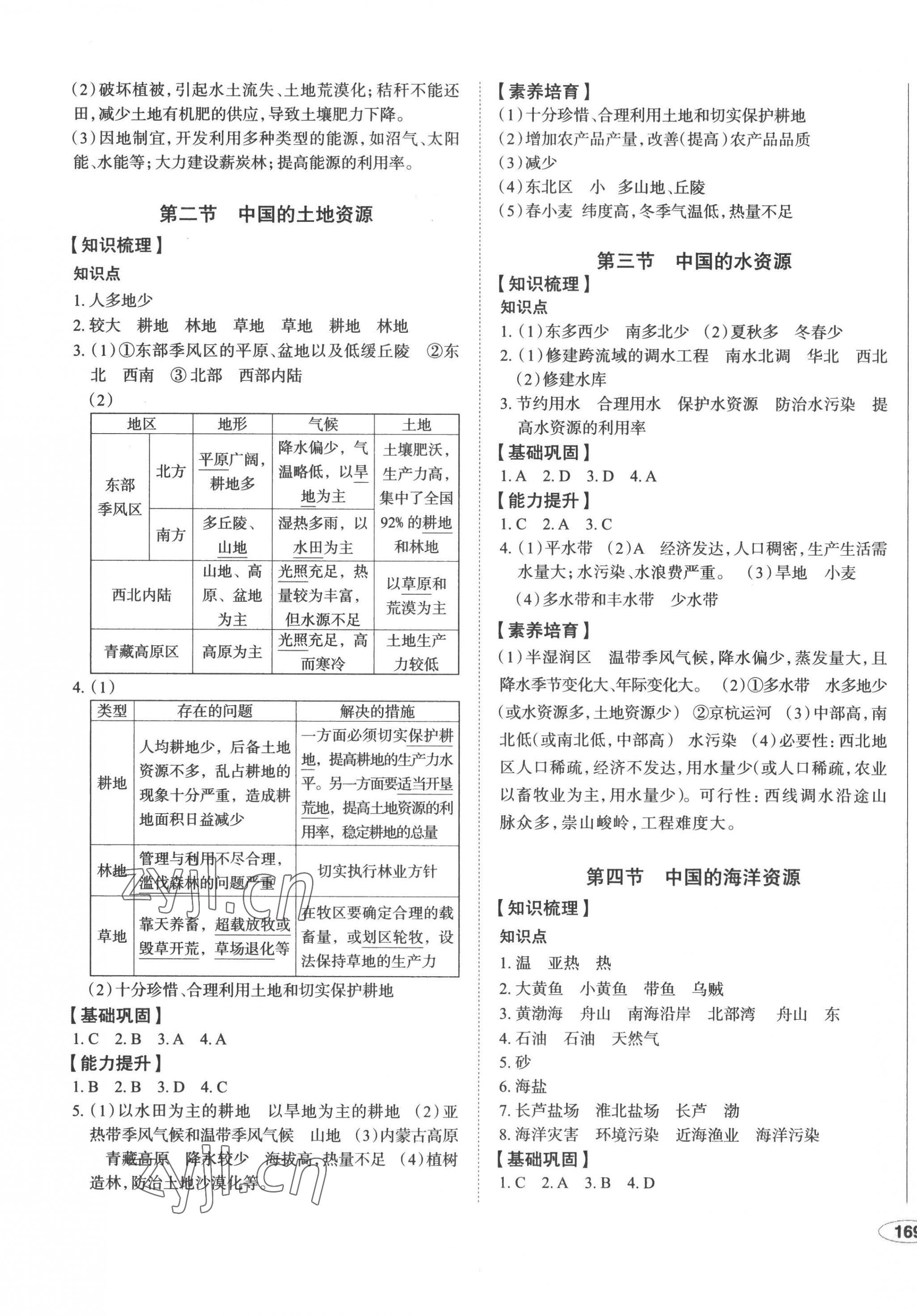 2022年中考檔案初中同步學(xué)案導(dǎo)學(xué)八年級地理湘教版青島專版 第5頁