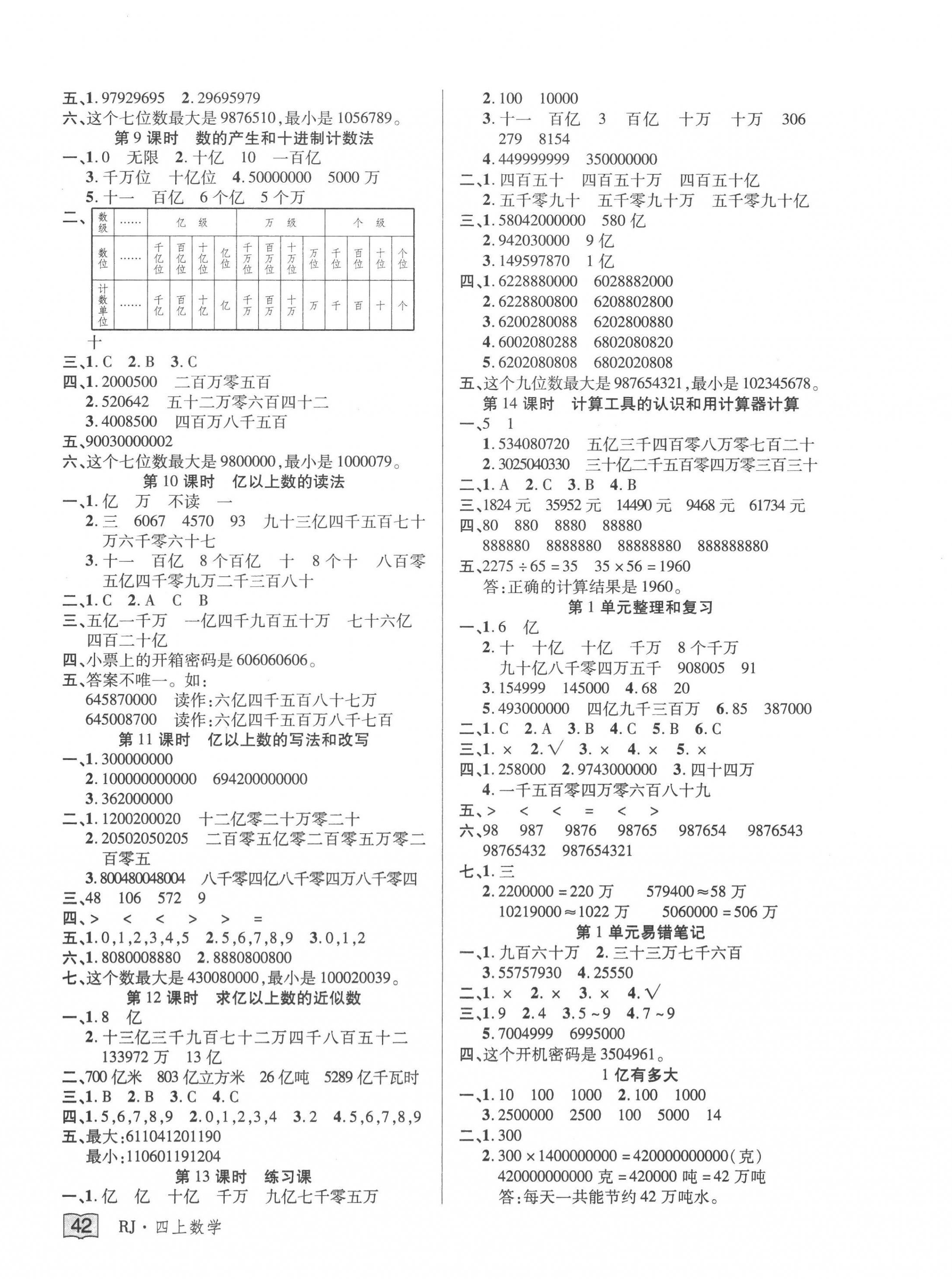 2022年花兒與星星四年級(jí)數(shù)學(xué)上冊(cè)人教版 第2頁(yè)