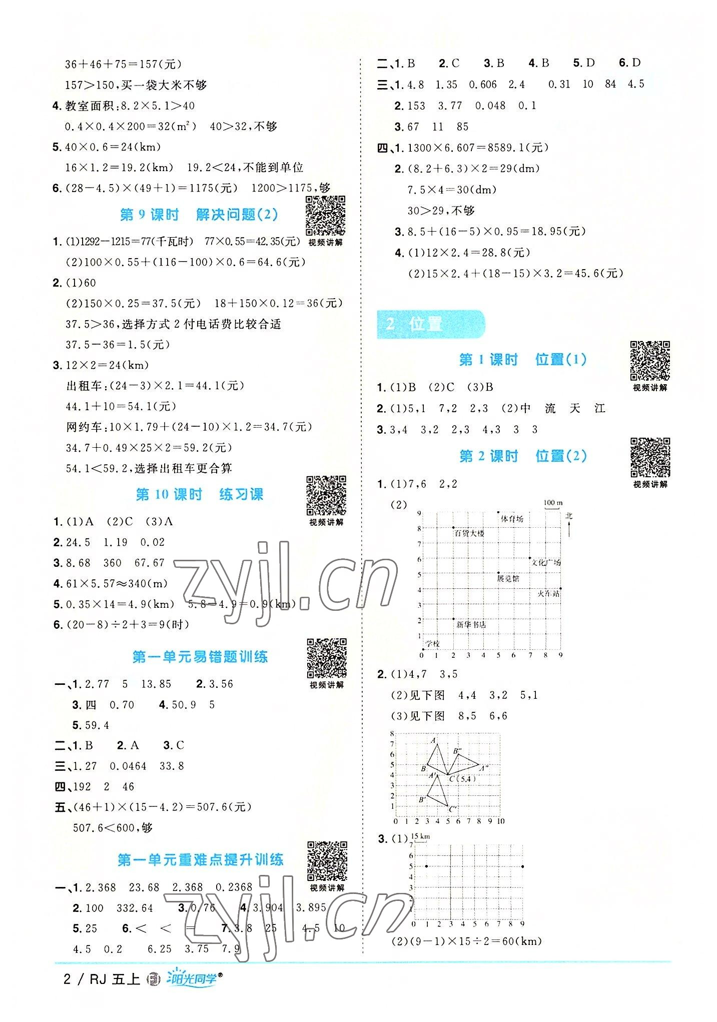 2022年陽(yáng)光同學(xué)課時(shí)優(yōu)化作業(yè)五年級(jí)數(shù)學(xué)上冊(cè)人教版福建專版 第2頁(yè)