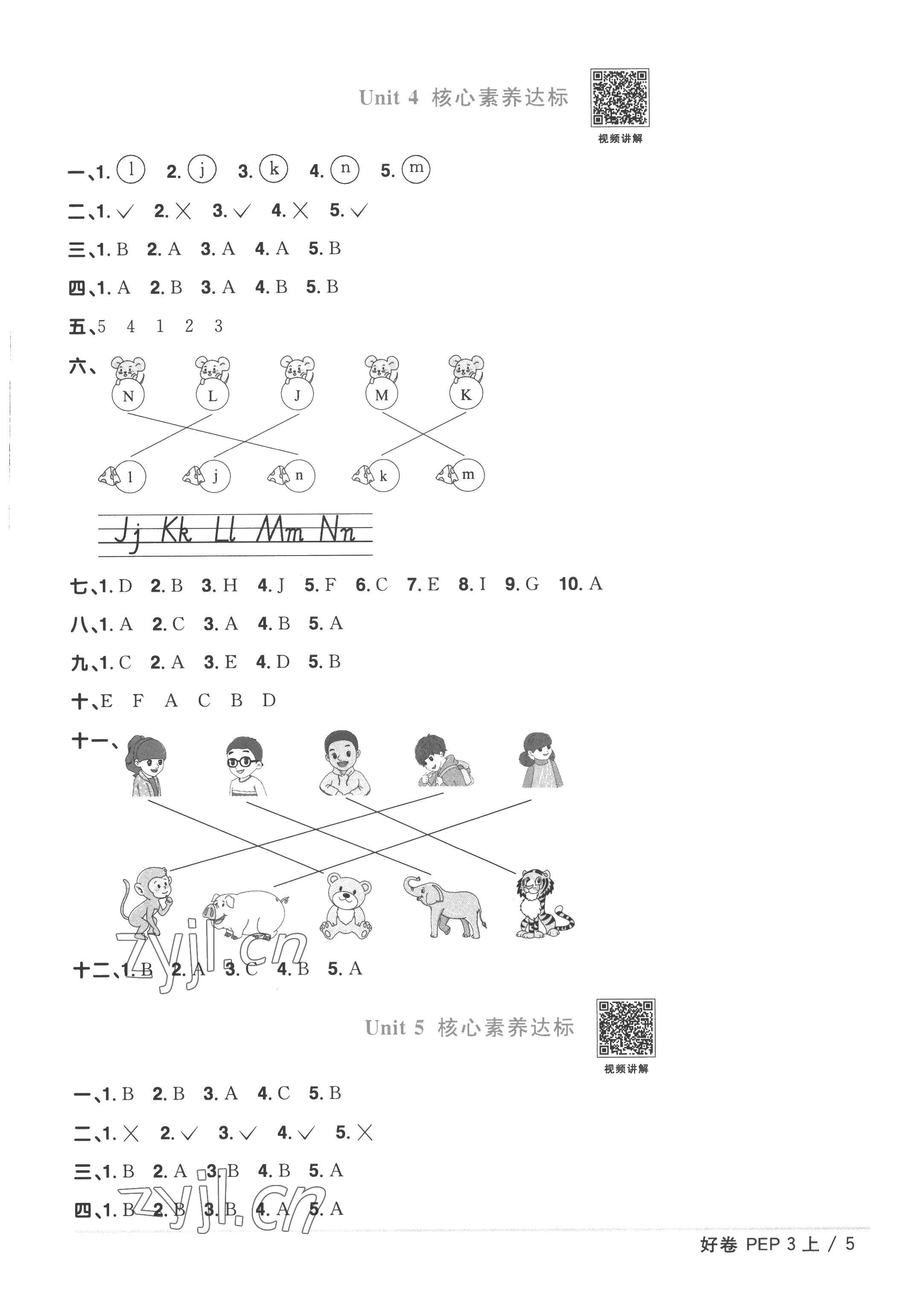 2022年陽(yáng)光同學(xué)一線名師全優(yōu)好卷三年級(jí)英語(yǔ)上冊(cè)人教PEP版 第5頁(yè)