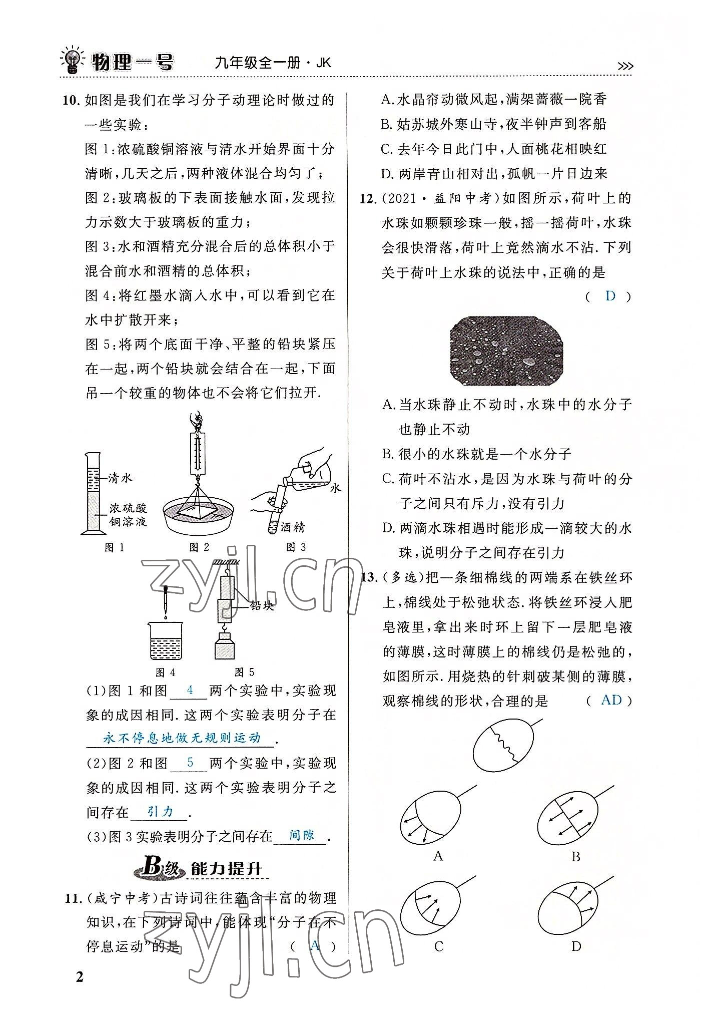 2022年物理一號(hào)九年級(jí)物理全一冊(cè)教科版 第2頁(yè)