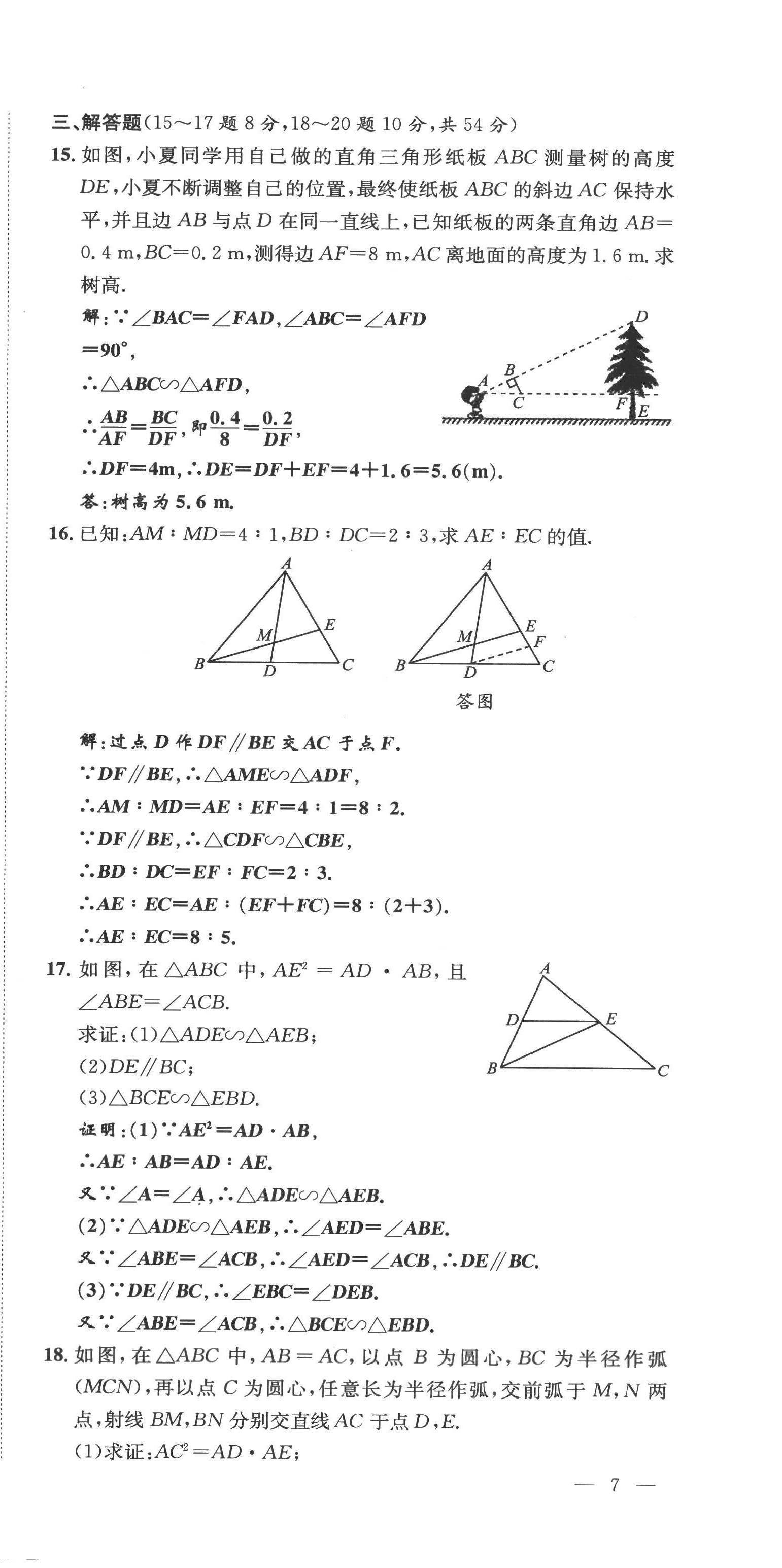 2022年名校課課練九年級數(shù)學(xué)上冊北師大版 第21頁