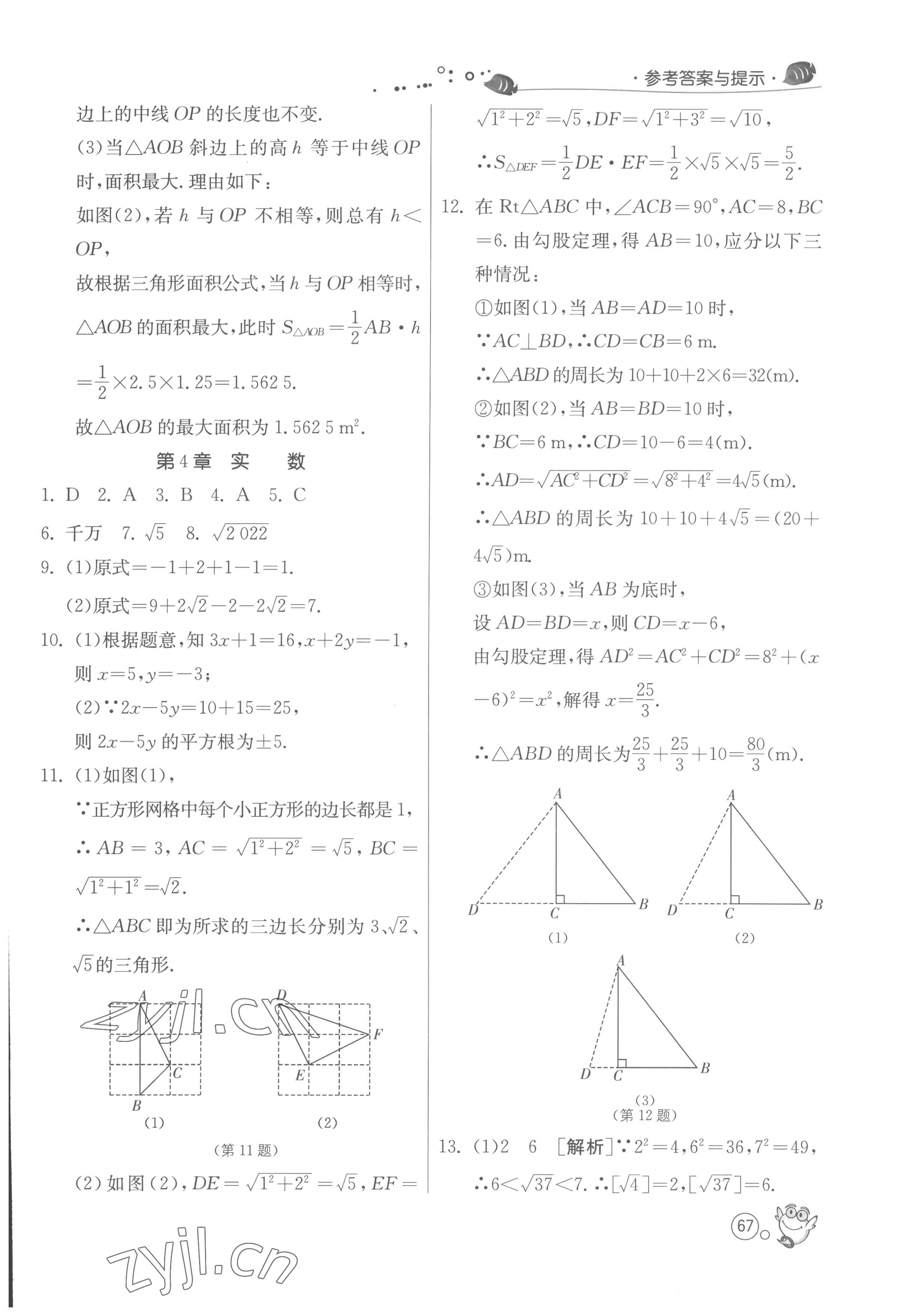 2022年快乐暑假八年级数学苏科版江苏人民出版社 第5页