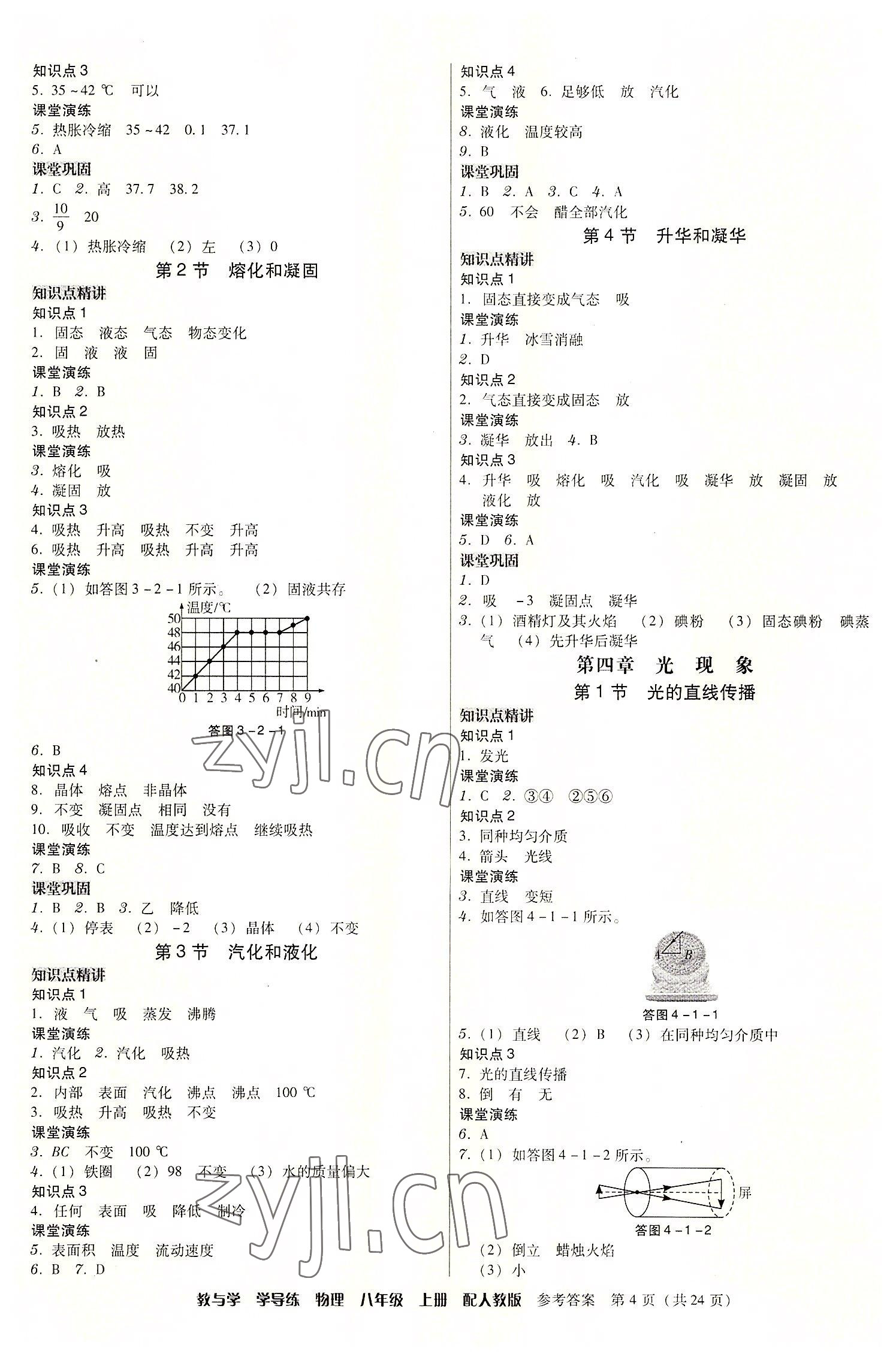 2022年教與學(xué)學(xué)導(dǎo)練八年級物理上冊人教版 第4頁