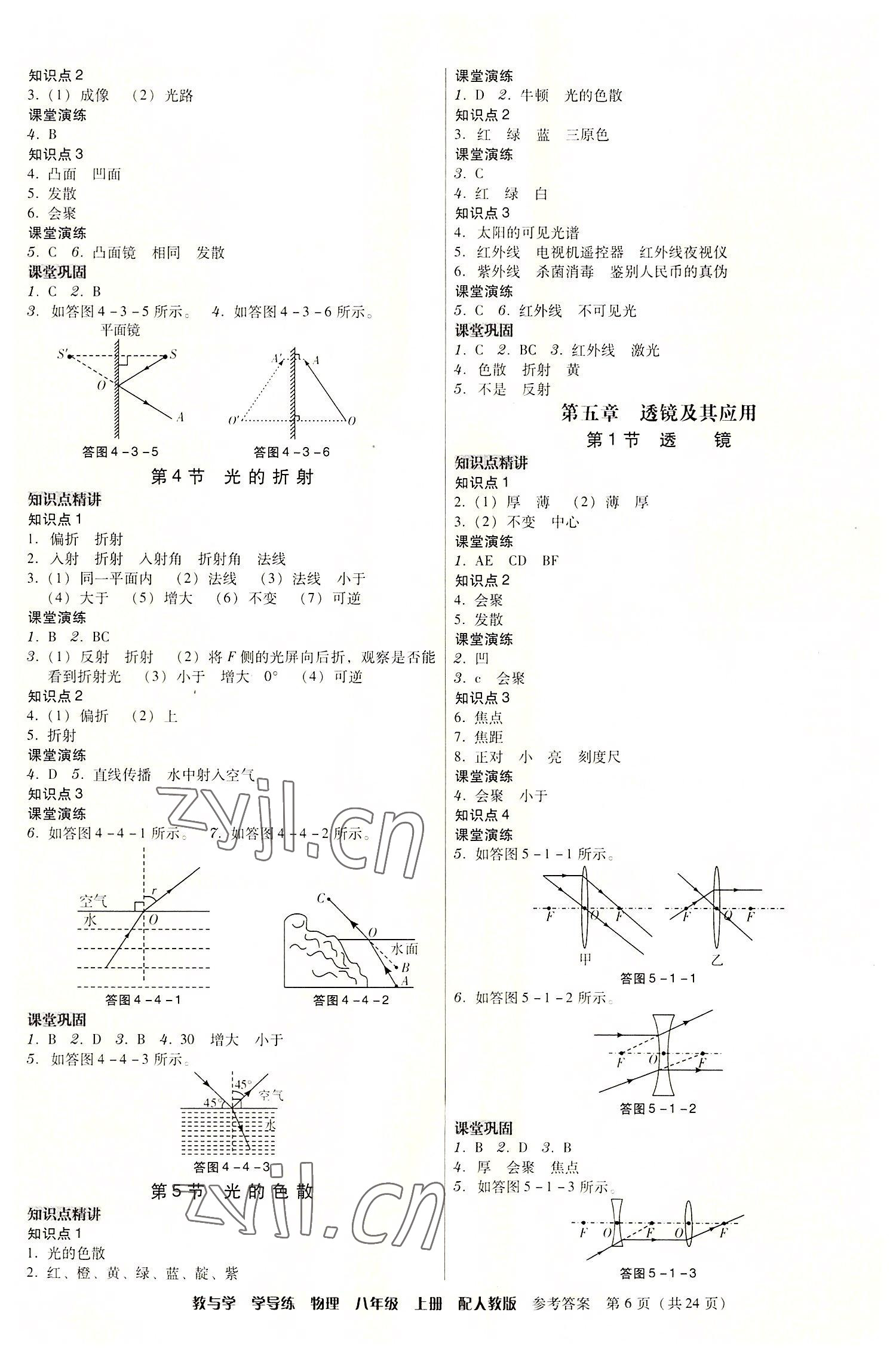 2022年教與學(xué)學(xué)導(dǎo)練八年級物理上冊人教版 第6頁