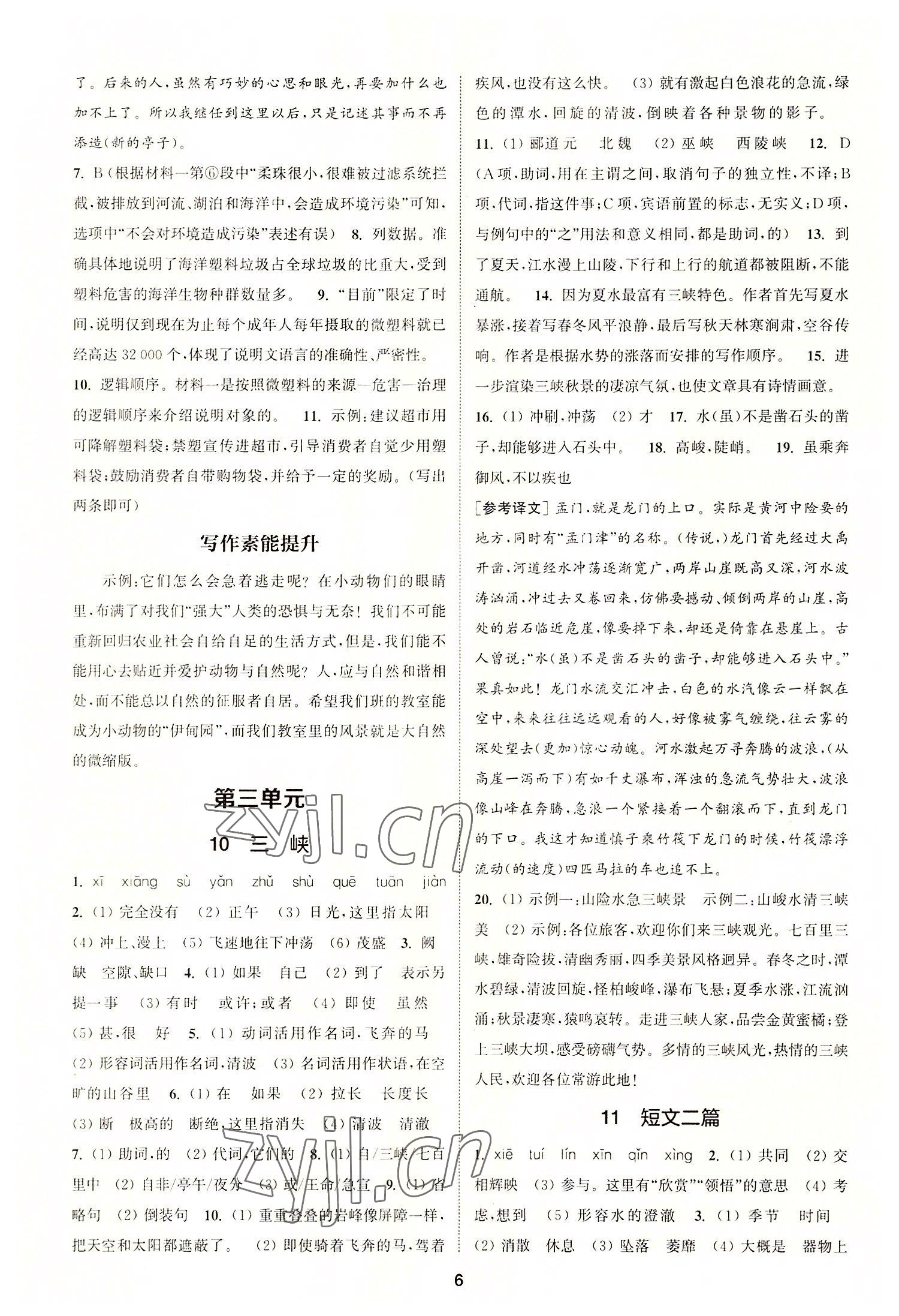 2022年拔尖特訓(xùn)八年級語文上冊人教版 第6頁