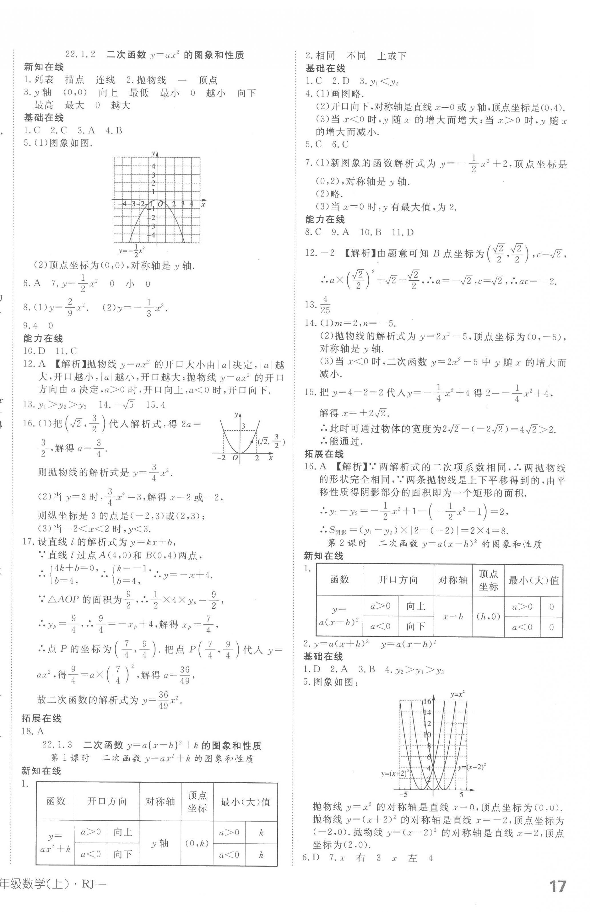 2022年探究在線高效課堂九年級(jí)數(shù)學(xué)上冊(cè)人教版 第6頁(yè)