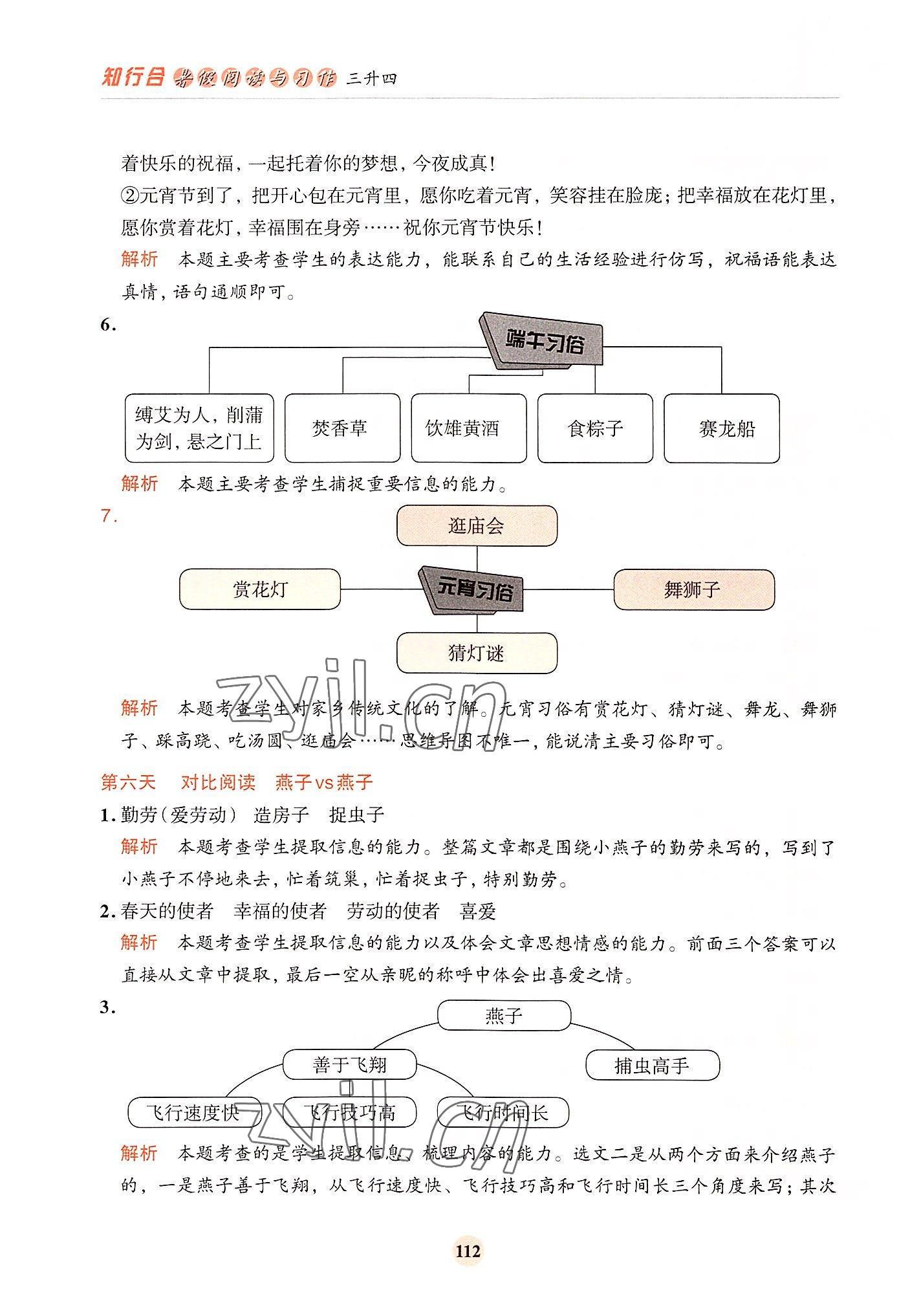 2022年知行合暑假閱讀與習(xí)作浙江科學(xué)技術(shù)出版社三年級語文 第4頁