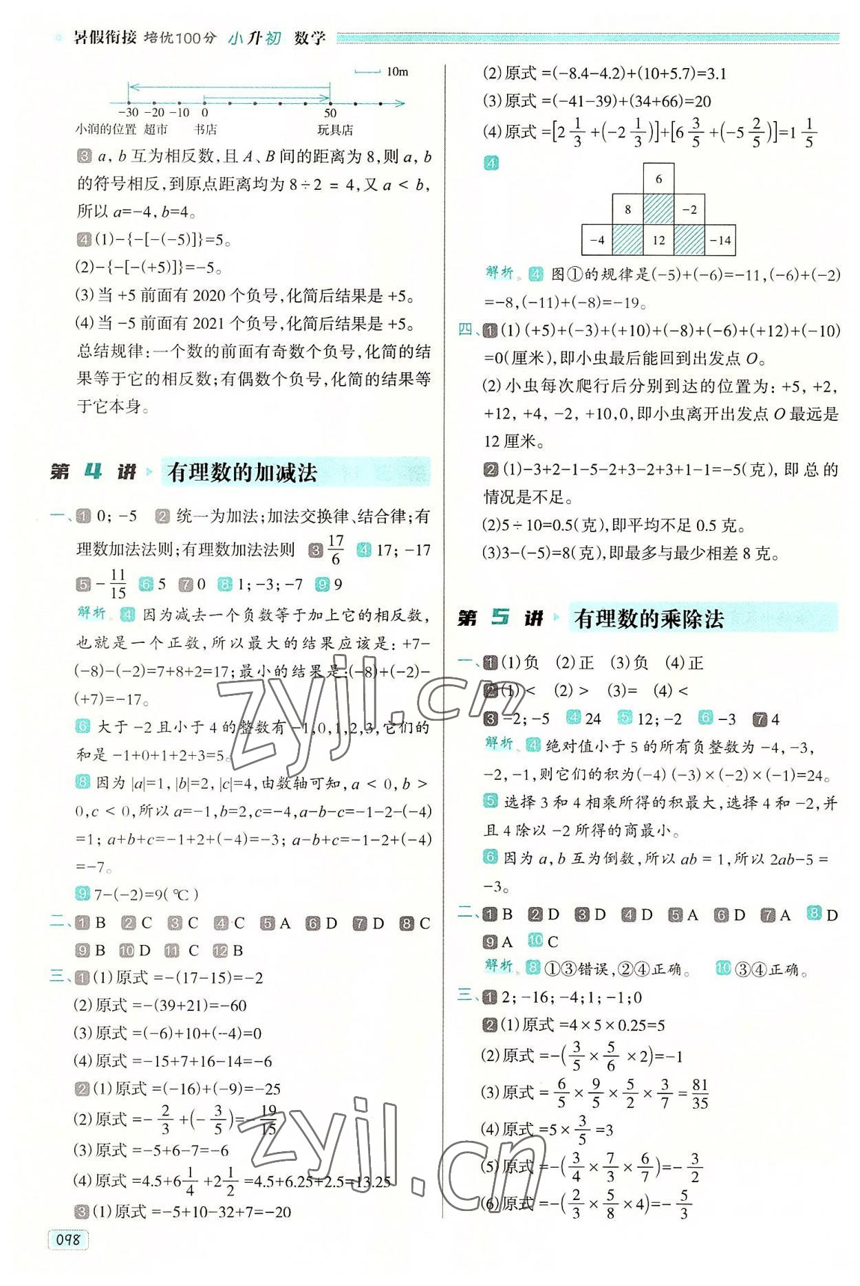 2022年暑假銜接培優(yōu)100分南方日報出版社六年級數(shù)學(xué)全一冊人教版 第2頁