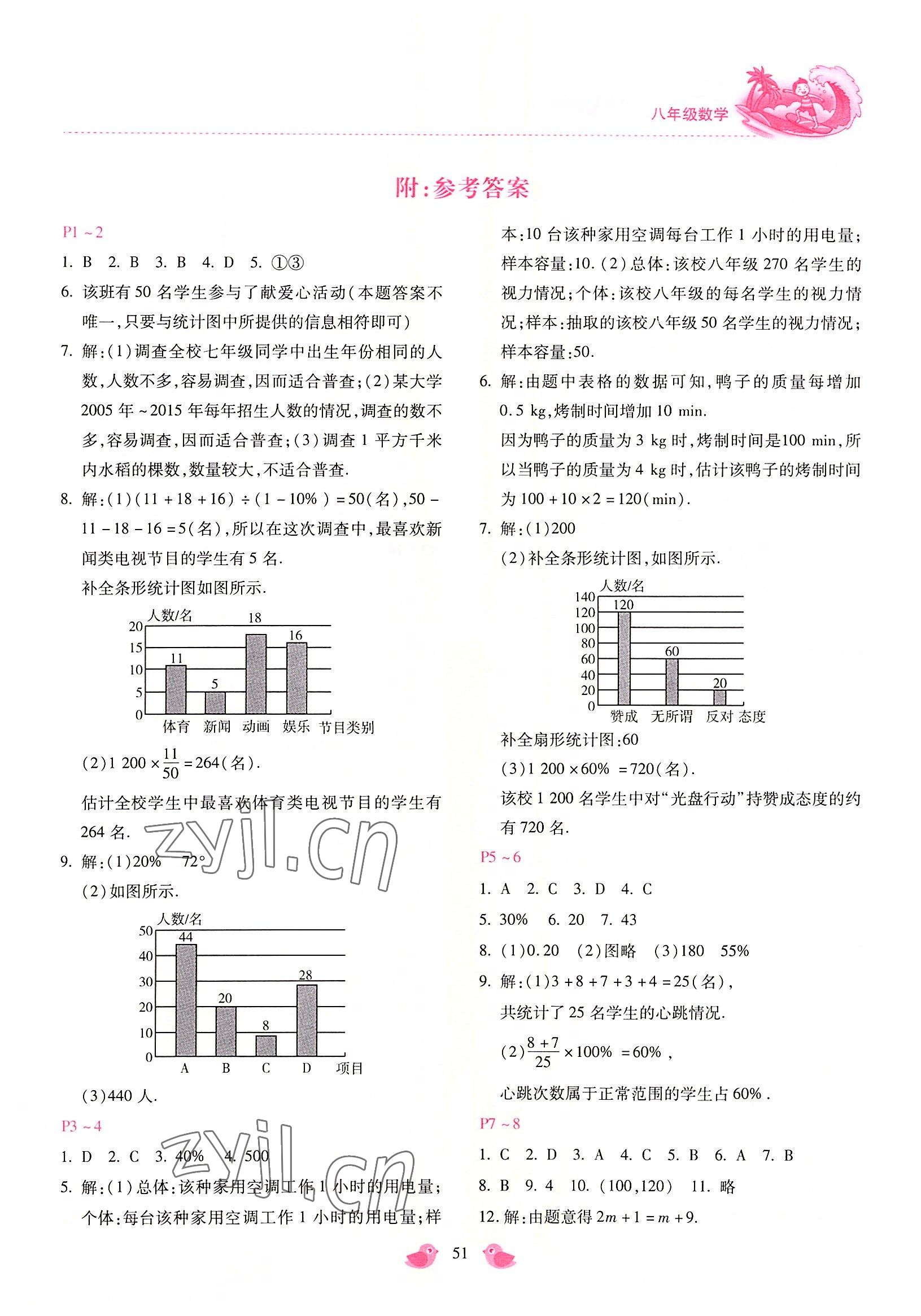 2022年世超金典暑假乐园暑假八年级数学 第1页