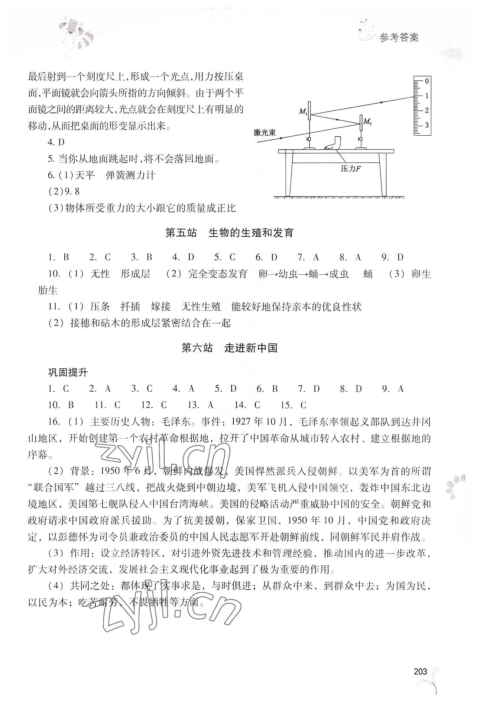 2022年新課程暑假作業(yè)本八年級(jí)綜合A版 第3頁(yè)