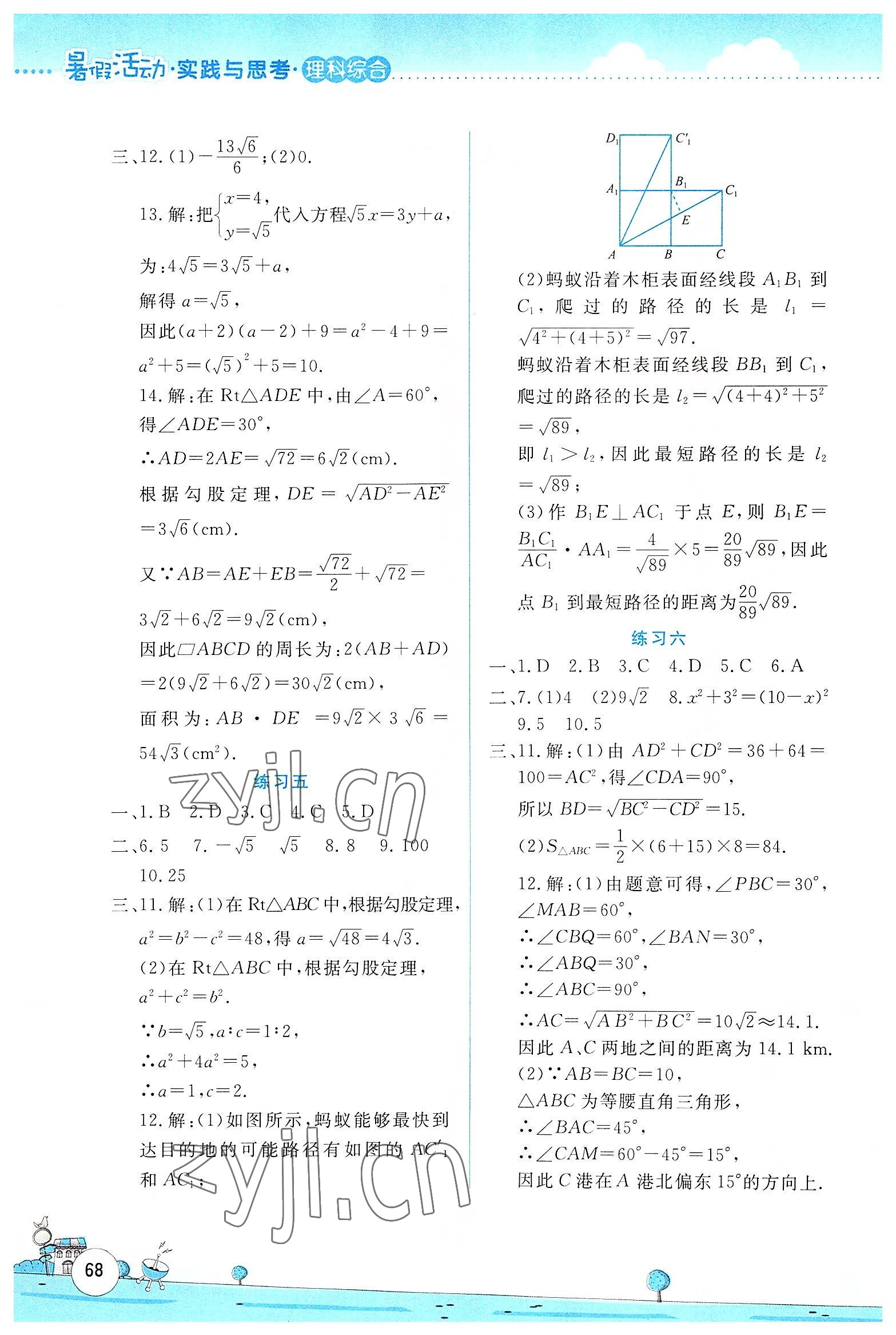 2022年暑假活動實踐與思考八年級理綜 第2頁