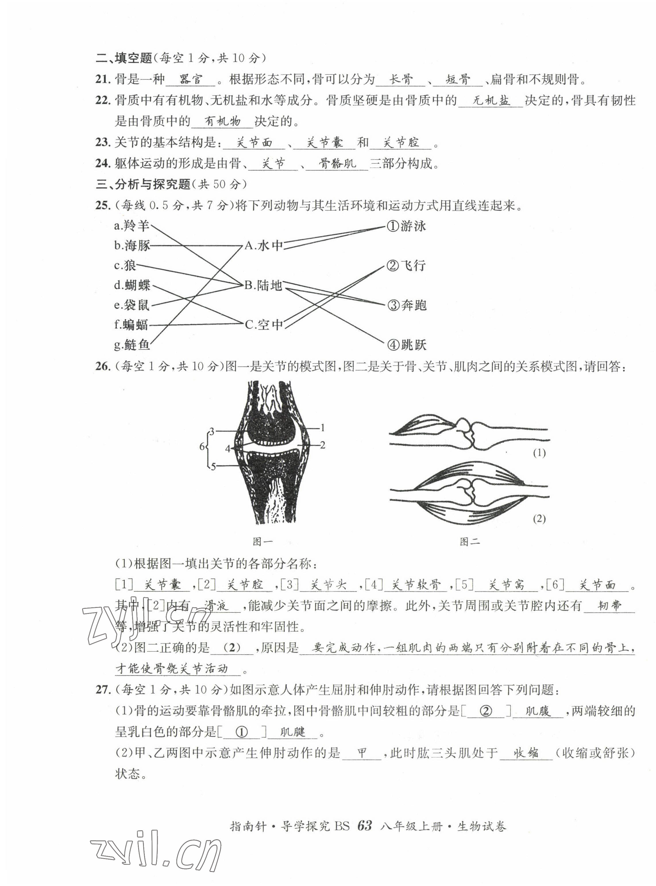 2022年指南針課堂優(yōu)化八年級生物上冊北師大版 第3頁