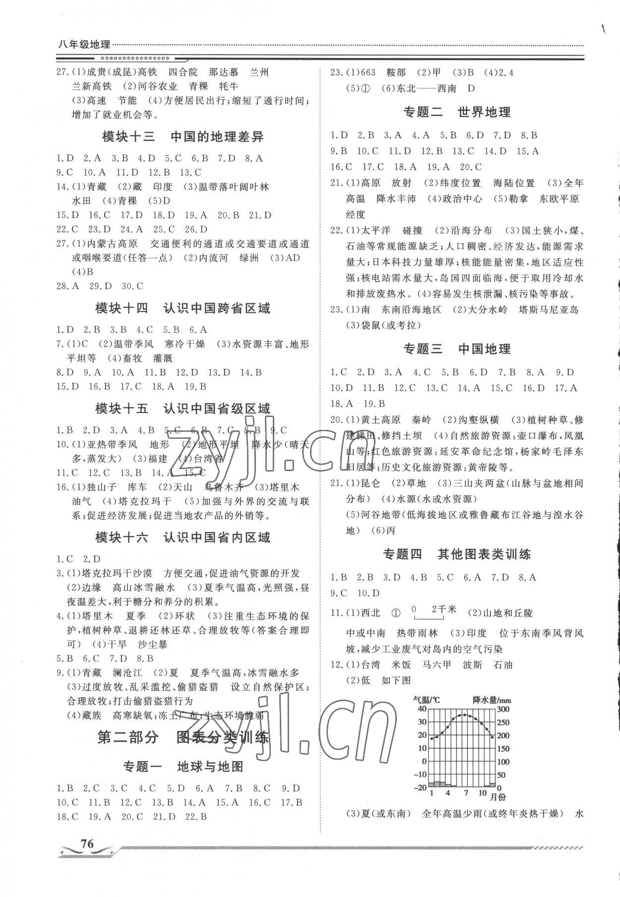 2022年文轩图书假期生活指导暑八年级地理 第2页