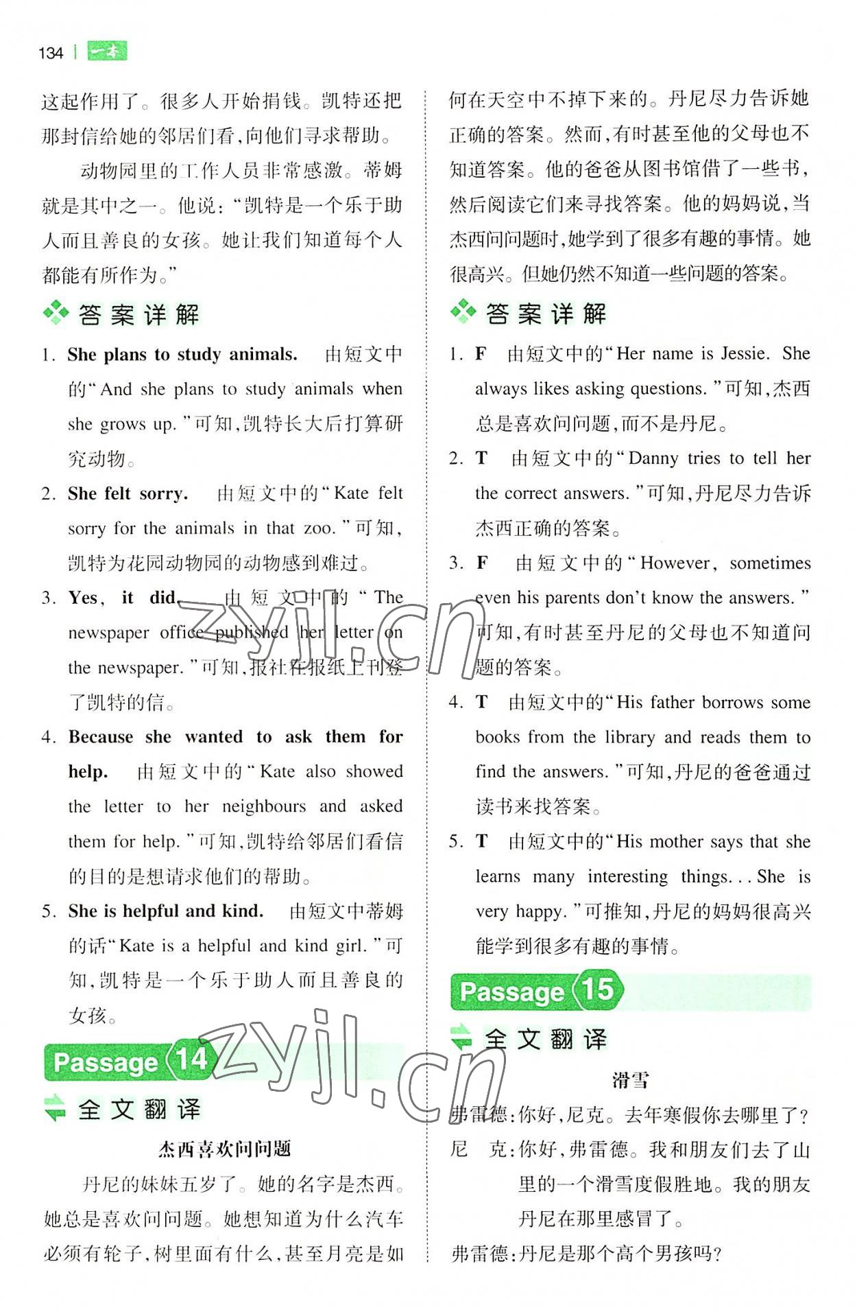 2022年一本六年級小學(xué)英語閱讀訓(xùn)練100篇 第8頁