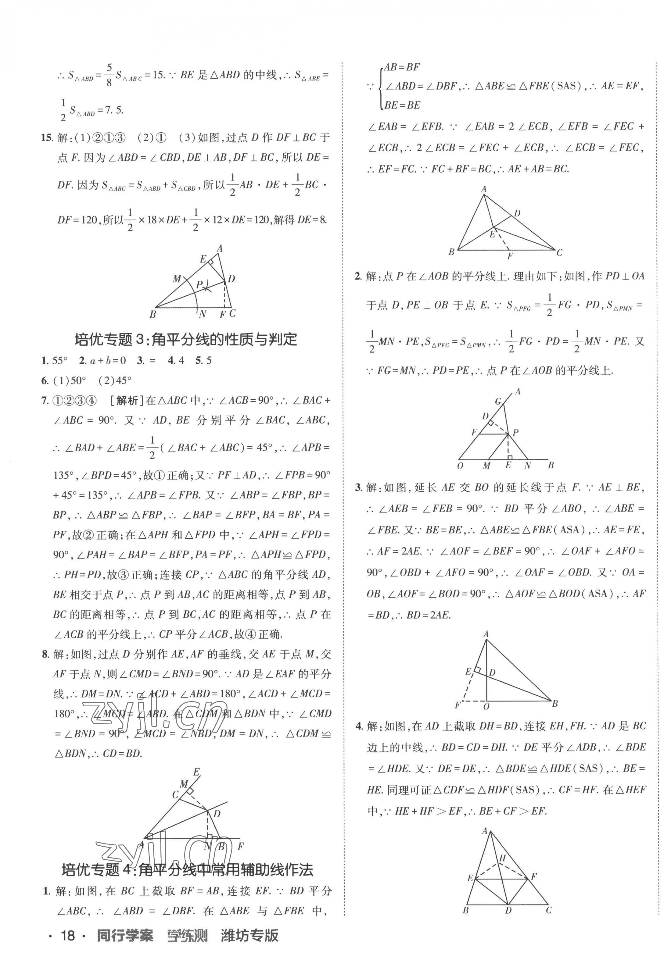 2022年同行學(xué)案學(xué)練測八年級數(shù)學(xué)上冊青島版 第7頁