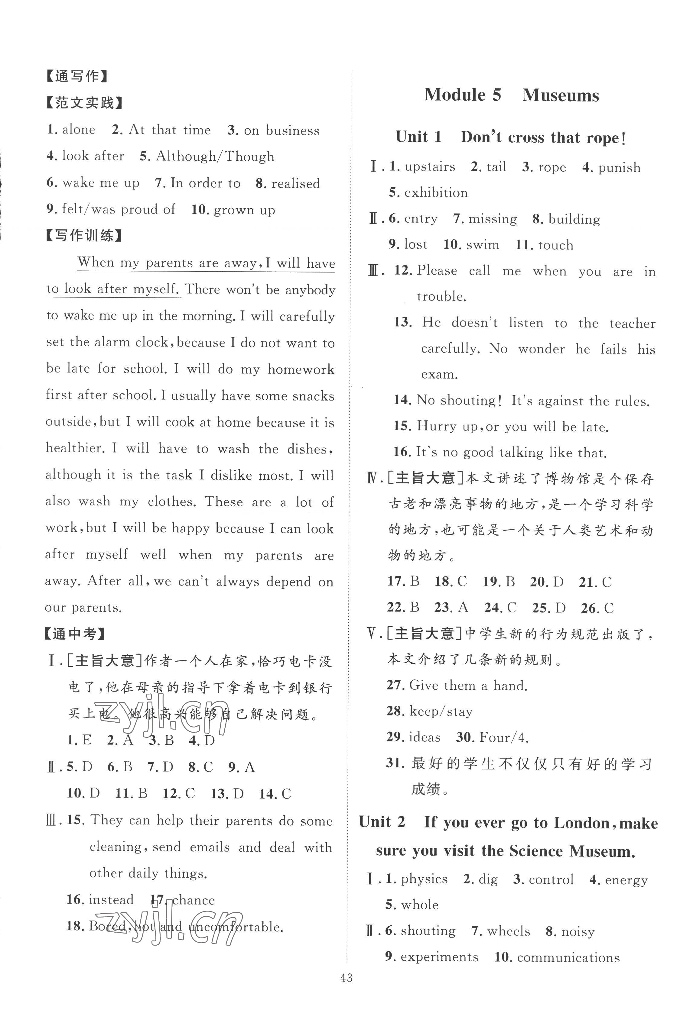 2022年優(yōu)加學(xué)案課時(shí)通九年級(jí)英語上冊(cè)外研版濰坊專版 第7頁