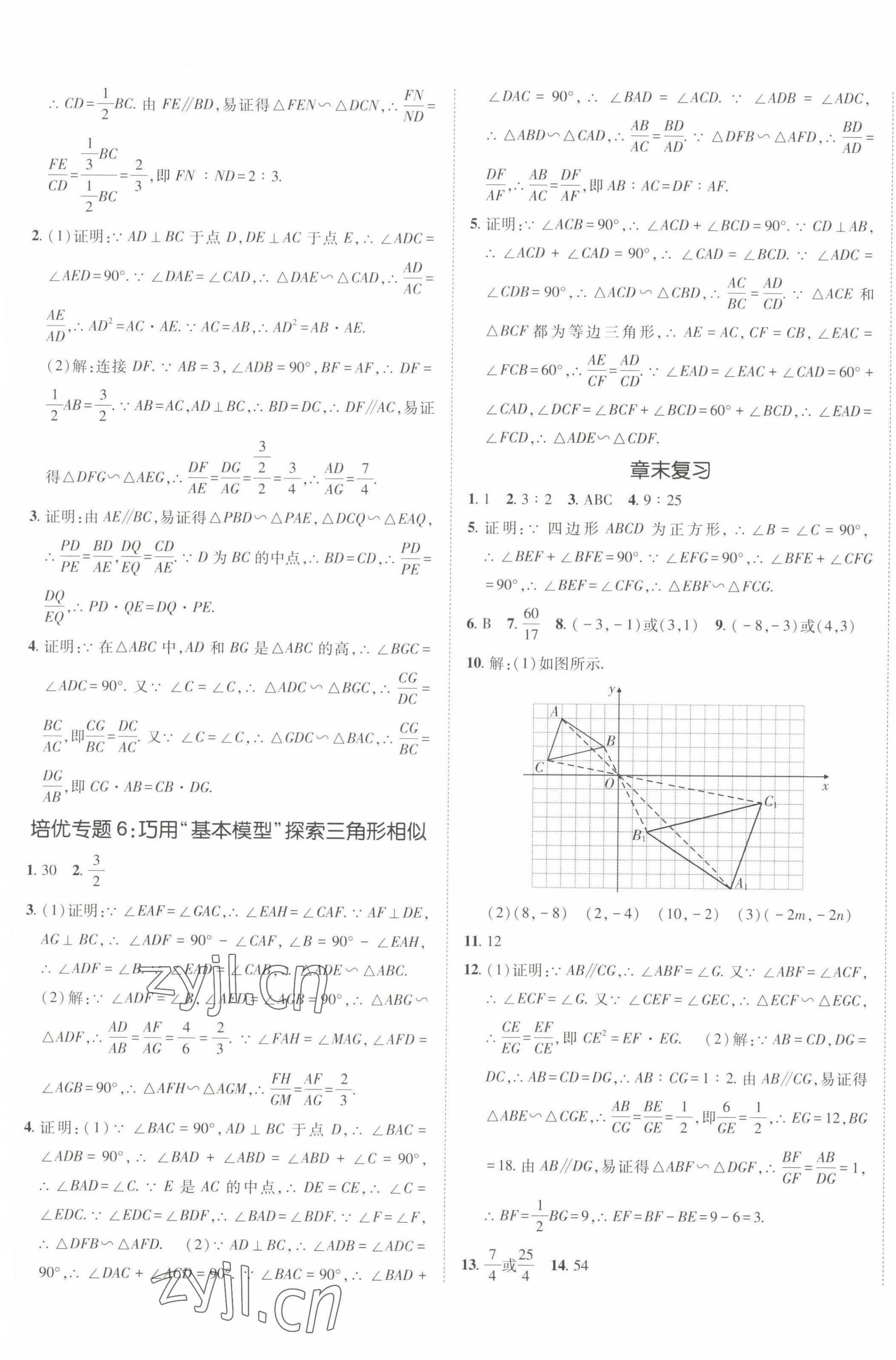 2022年同行學(xué)案學(xué)練測(cè)九年級(jí)數(shù)學(xué)上冊(cè)青島版 第5頁