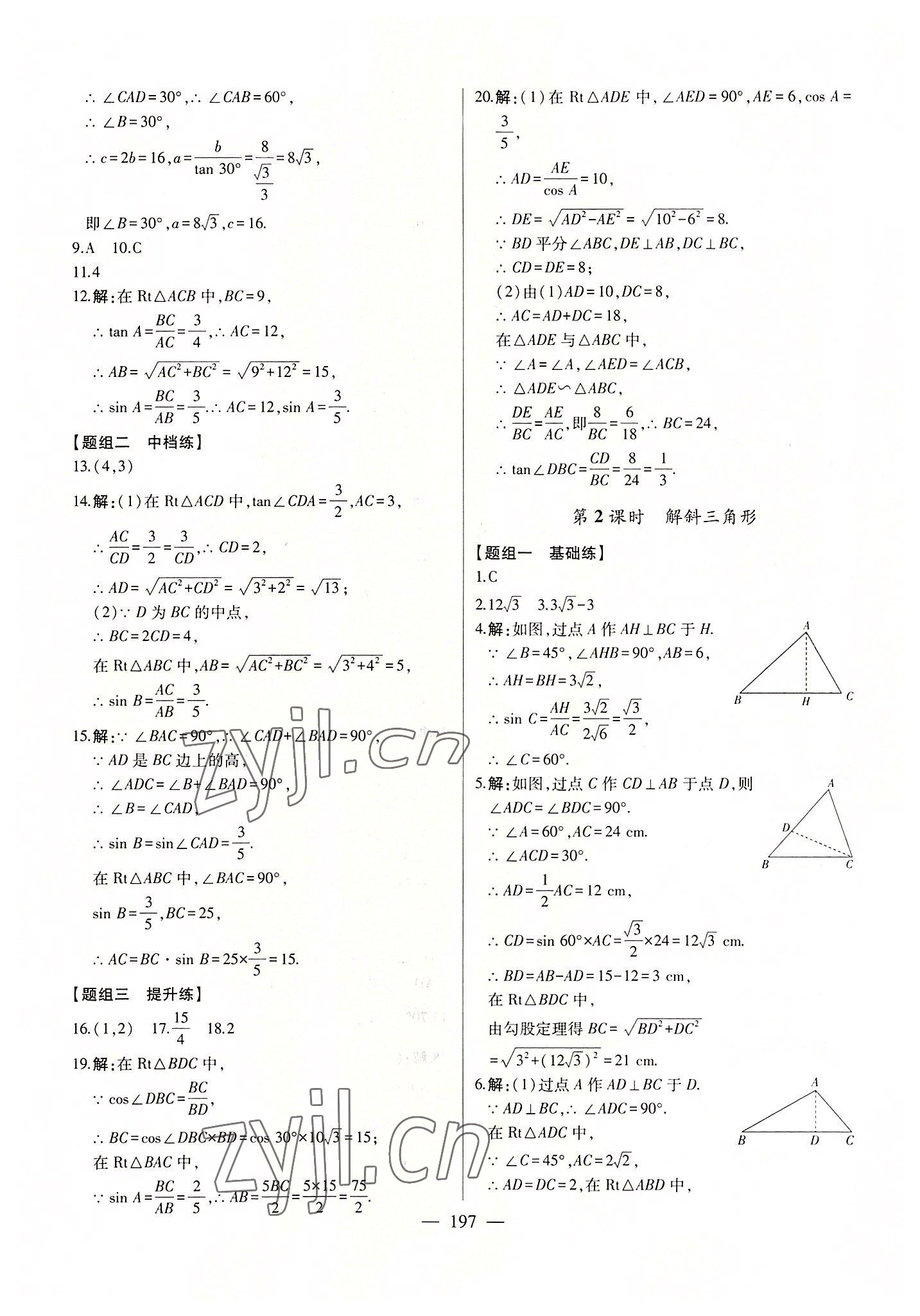 2022年初中新課標(biāo)名師學(xué)案智慧大課堂九年級(jí)數(shù)學(xué)上冊(cè)青島版 第9頁