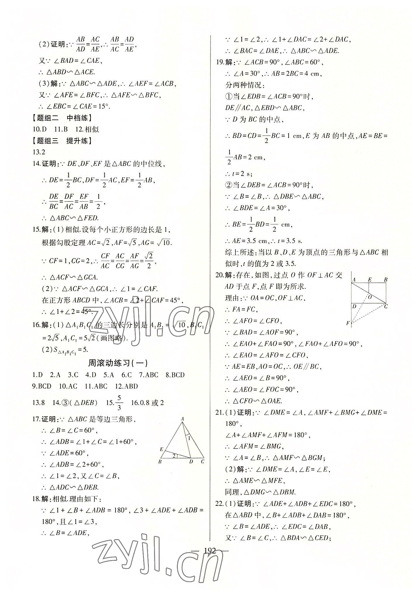 2022年初中新課標(biāo)名師學(xué)案智慧大課堂九年級數(shù)學(xué)上冊青島版 第4頁