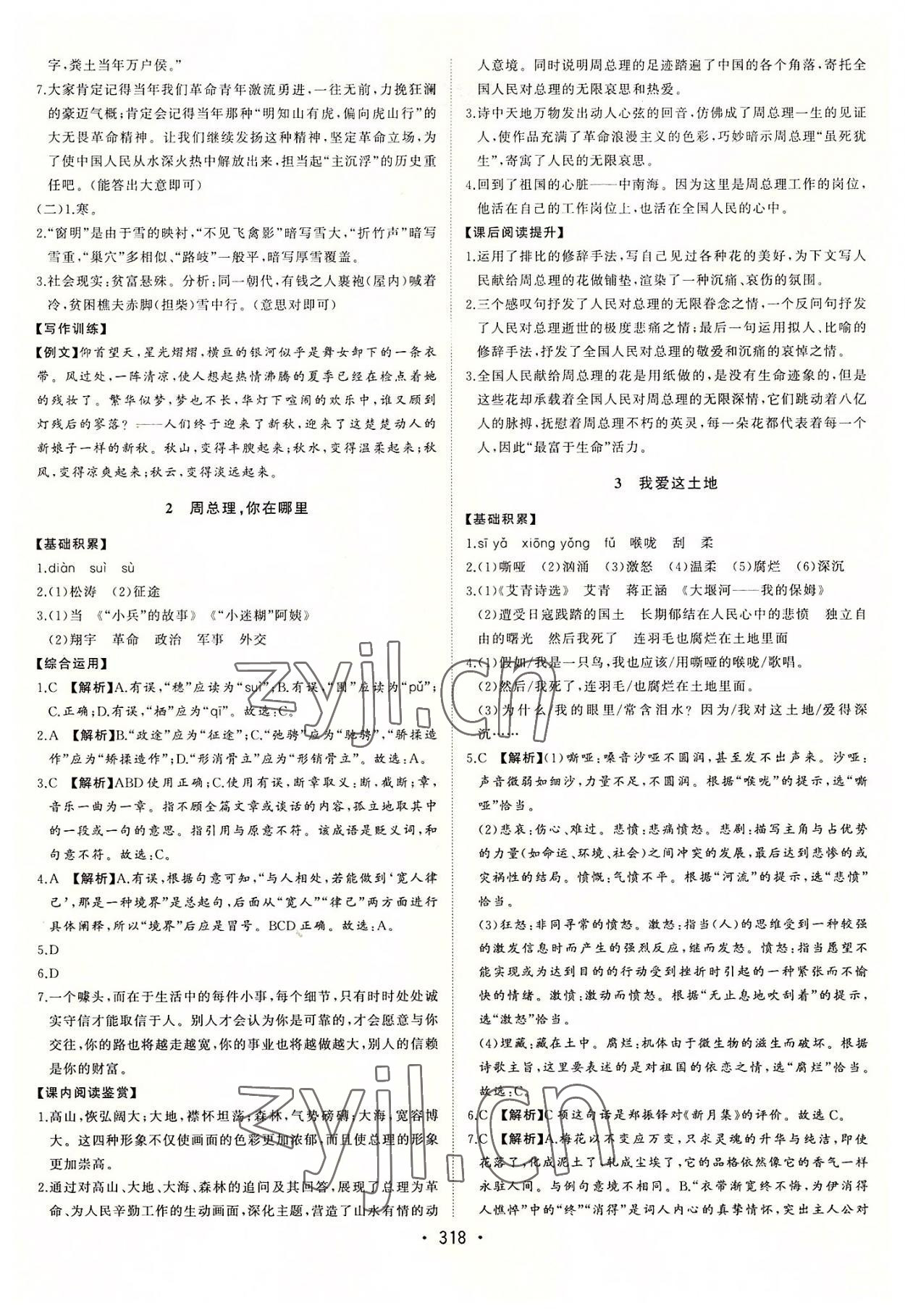 2022年初中新課標(biāo)名師學(xué)案智慧大課堂九年級(jí)語(yǔ)文上冊(cè)人教版 第2頁(yè)