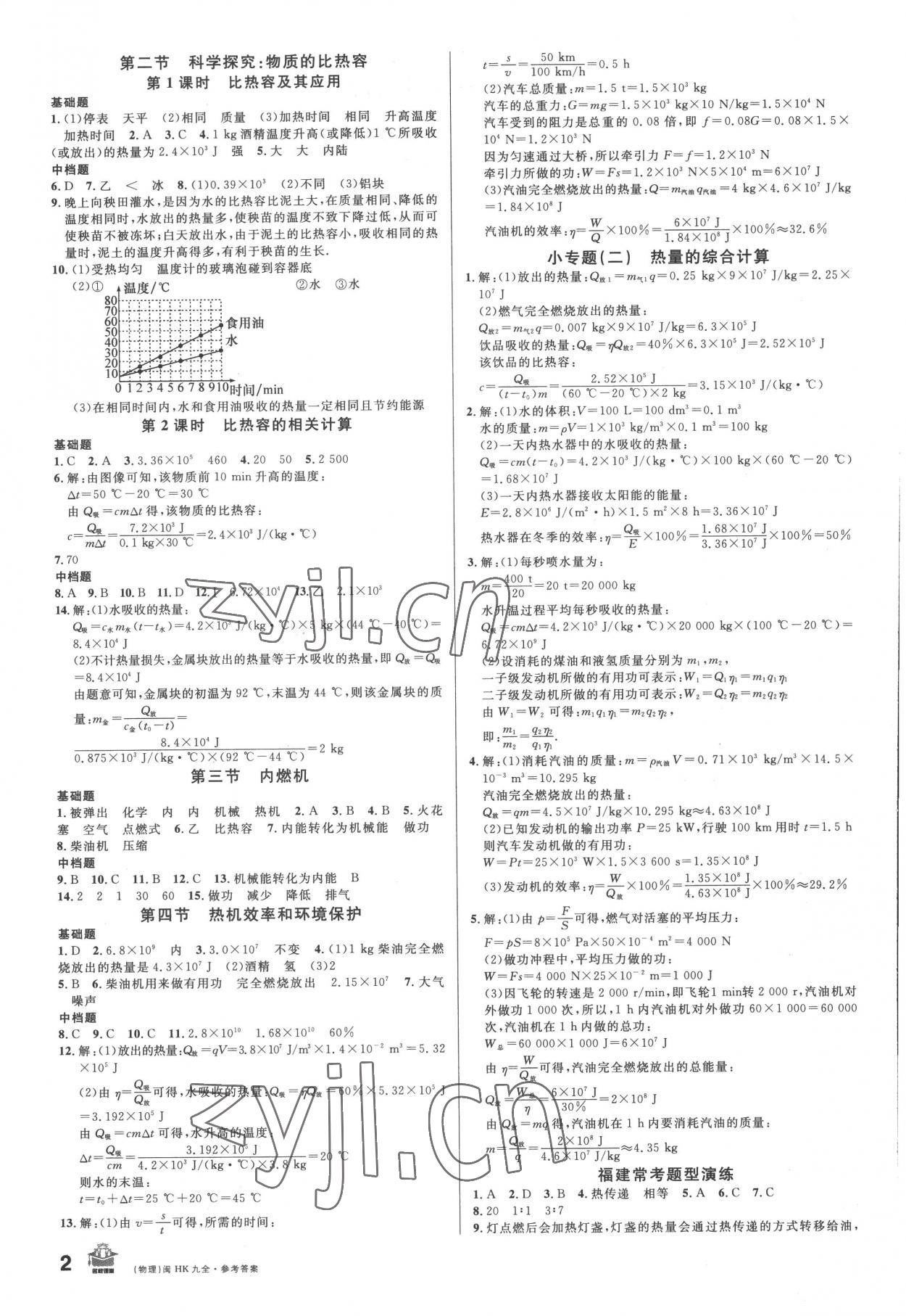 2022年名校課堂九年級物理全一冊滬科版3福建專版 第2頁