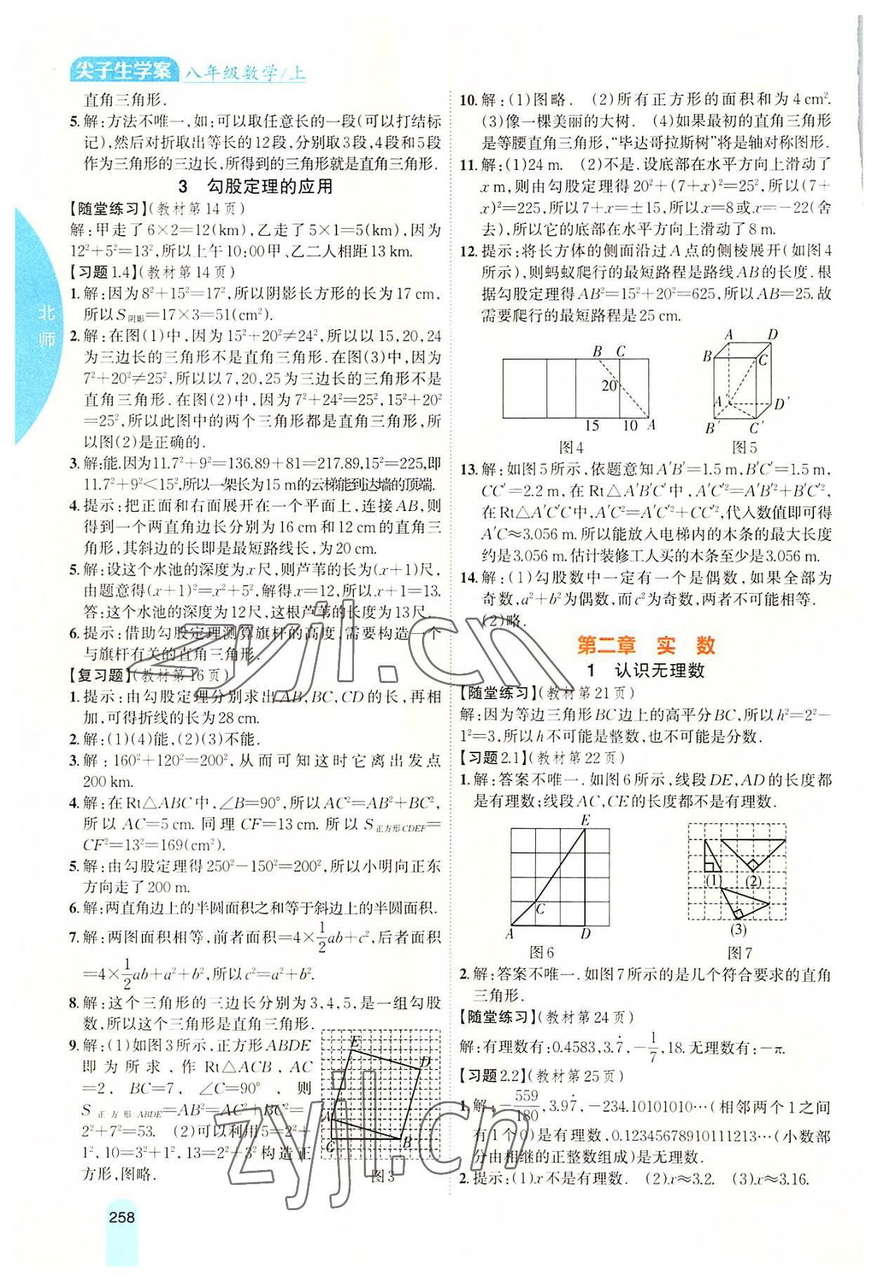 2022年尖子生學(xué)案八年級數(shù)學(xué)上冊北師大版 第2頁