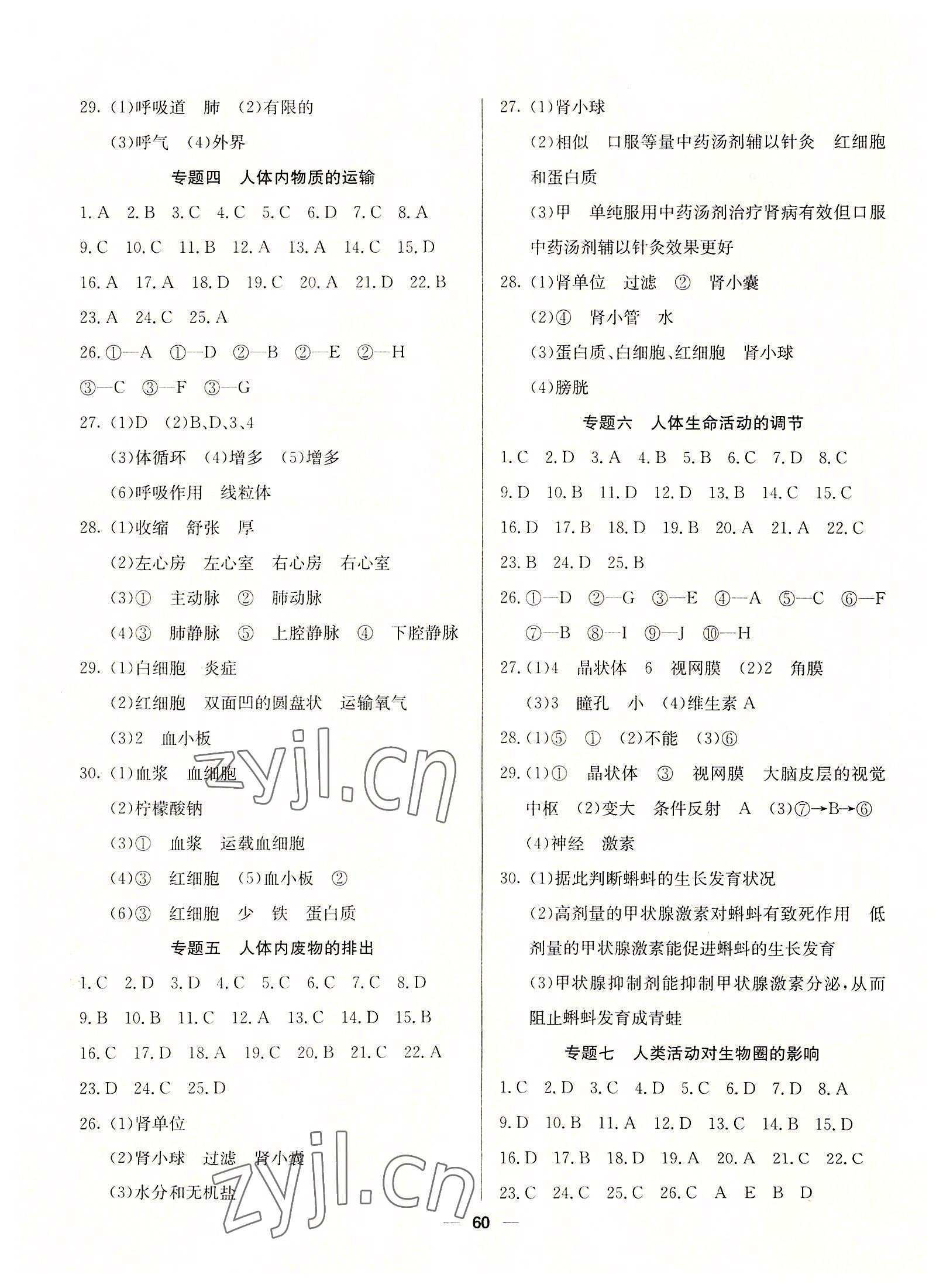 2022年自主学习赢在假期七年级生物 第2页