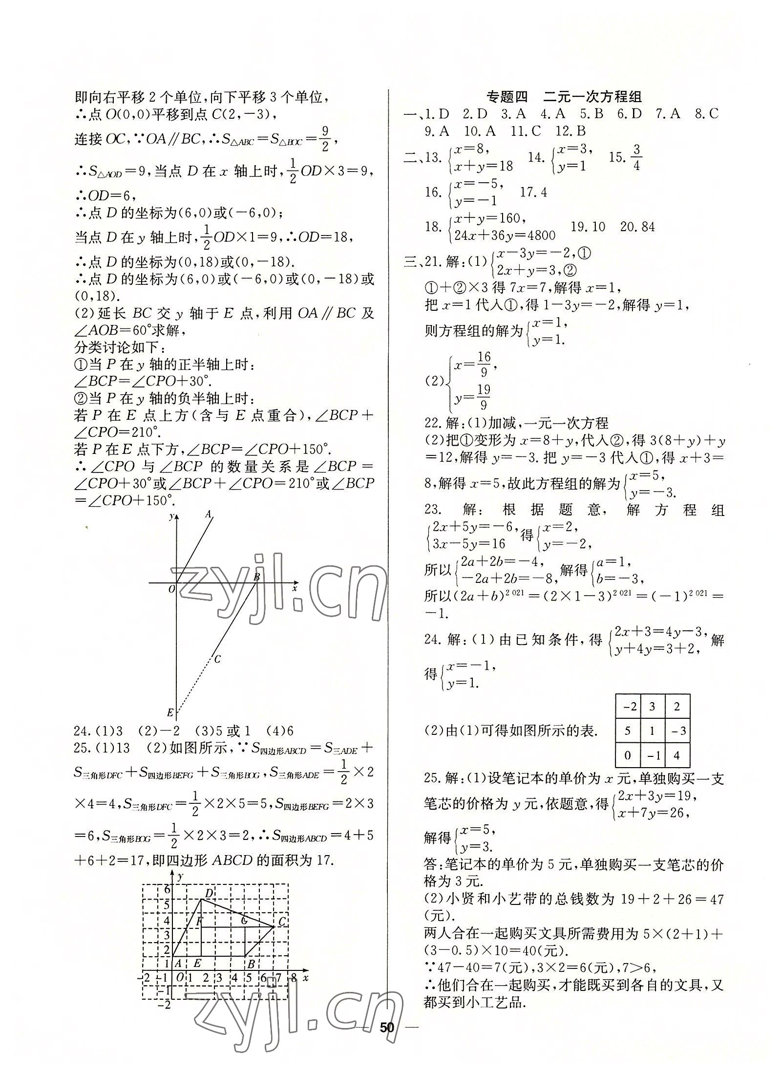 2022年自主學(xué)習(xí)贏在假期七年級(jí)數(shù)學(xué)人教版 第2頁