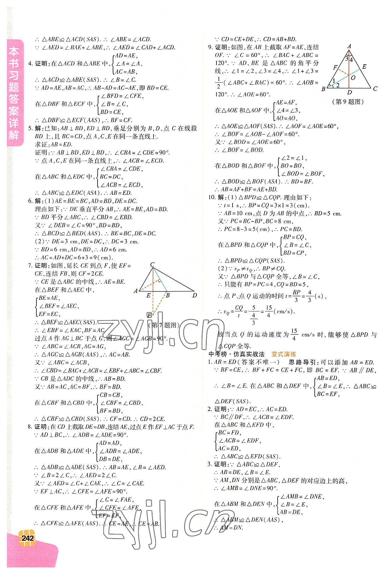 2022年倍速學習法八年級數(shù)學上冊浙教版 第4頁