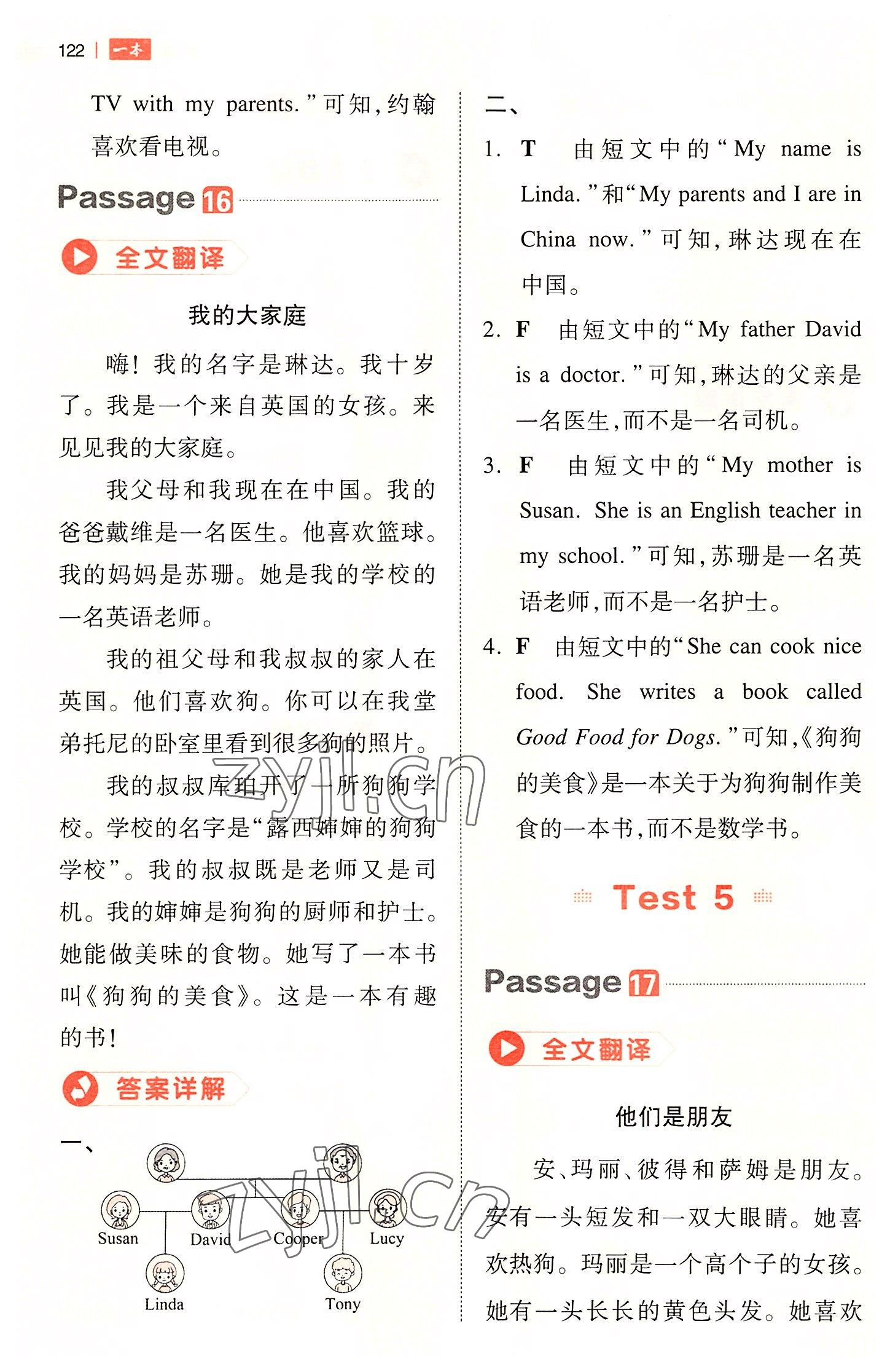 2022年一本小學英語閱讀真題80篇四年級 第10頁