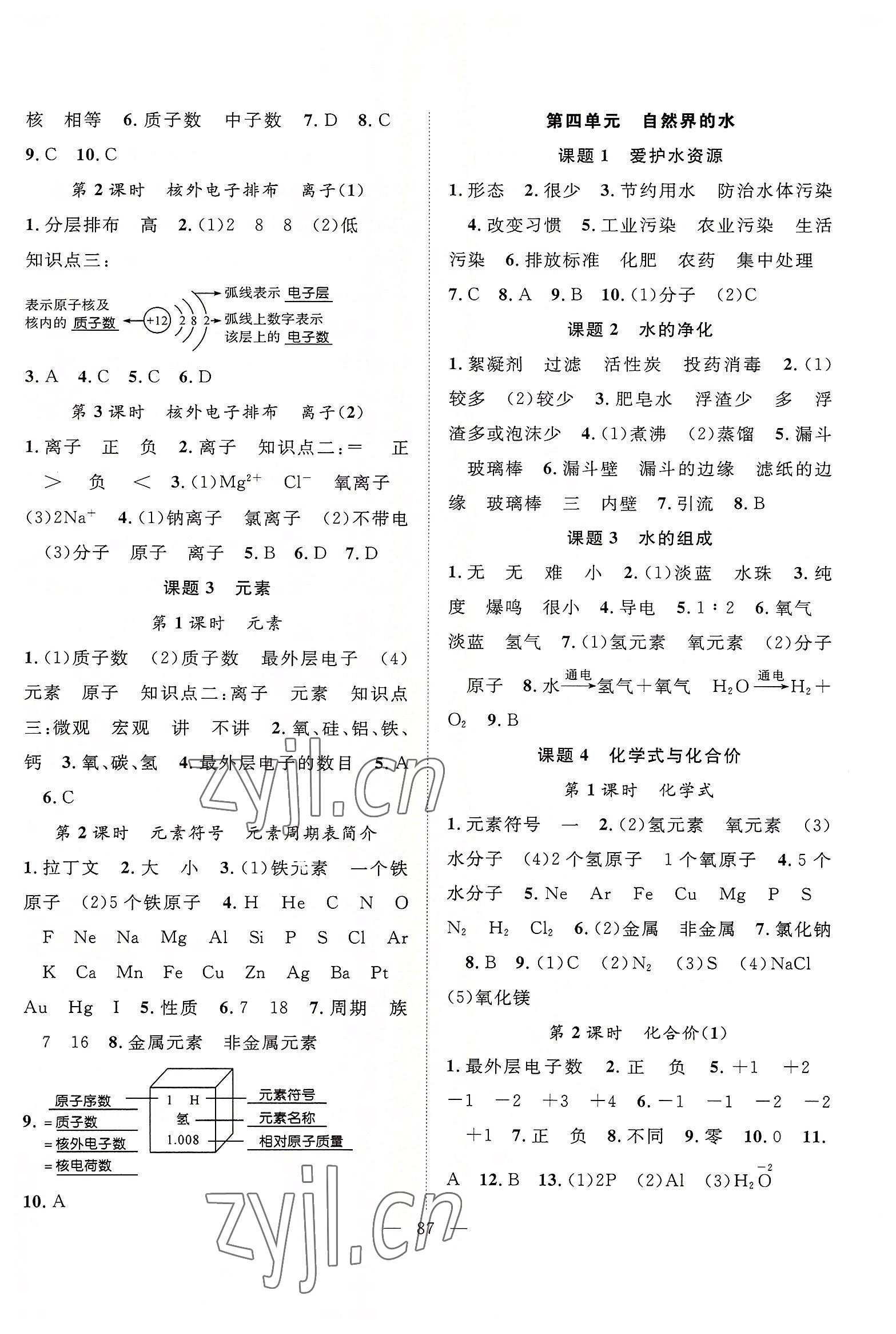 2022年優(yōu)質(zhì)課堂導(dǎo)學(xué)案九年級化學(xué)上冊人教版 第3頁