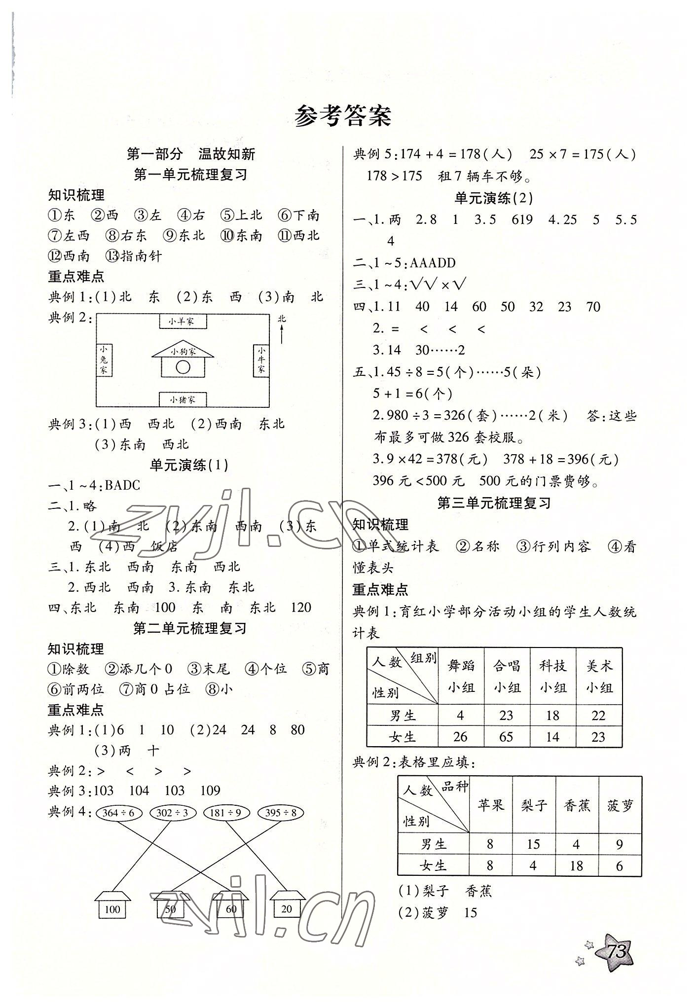 2022年輕松總復(fù)習(xí)暑假作業(yè)三年級數(shù)學(xué) 第1頁