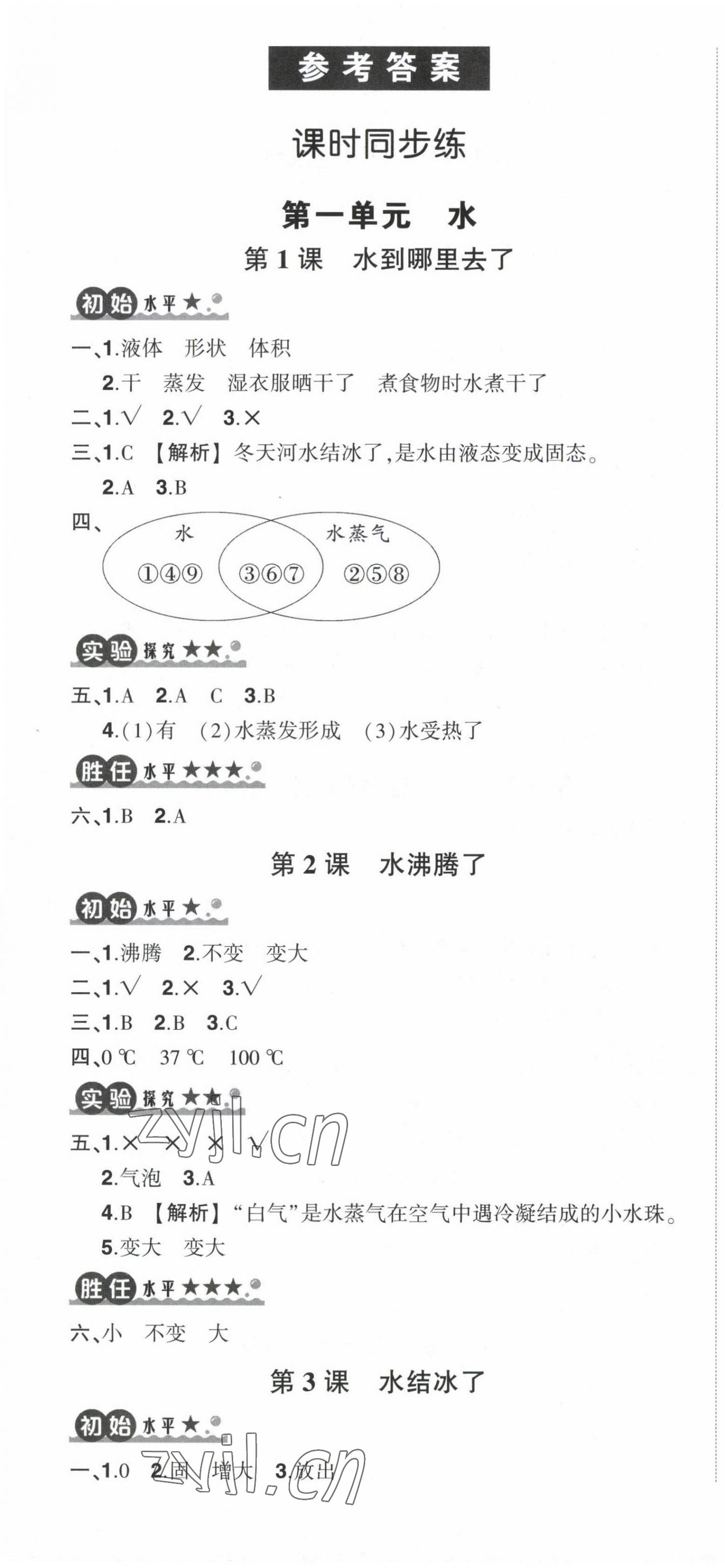 2022年?duì)钤刹怕穭?chuàng)優(yōu)作業(yè)100分三年級(jí)科學(xué)上冊(cè)教科版 第1頁