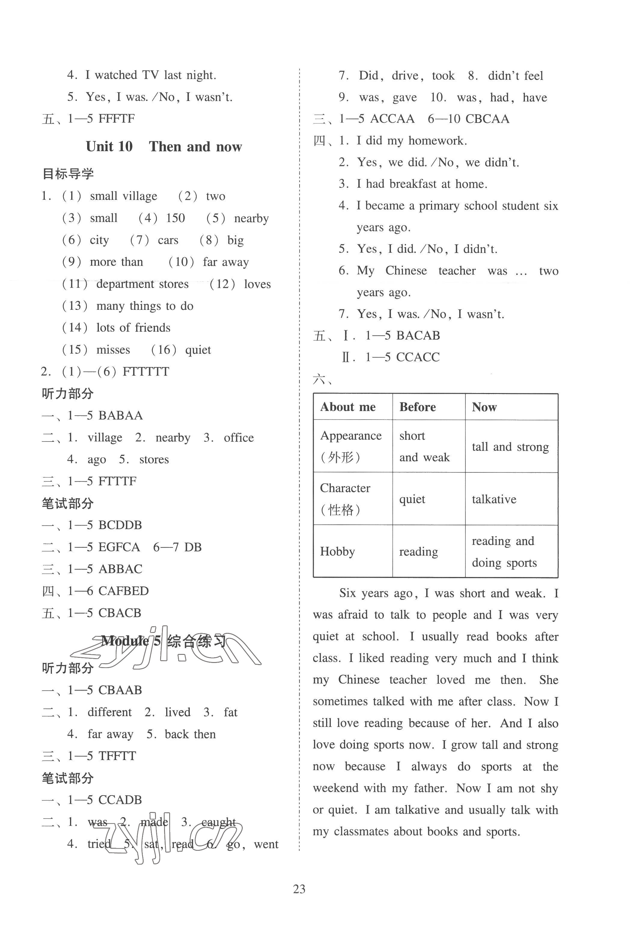 2022年目標(biāo)實(shí)施手冊(cè)六年級(jí)英語(yǔ)上冊(cè)教科版廣州專(zhuān)版 第7頁(yè)