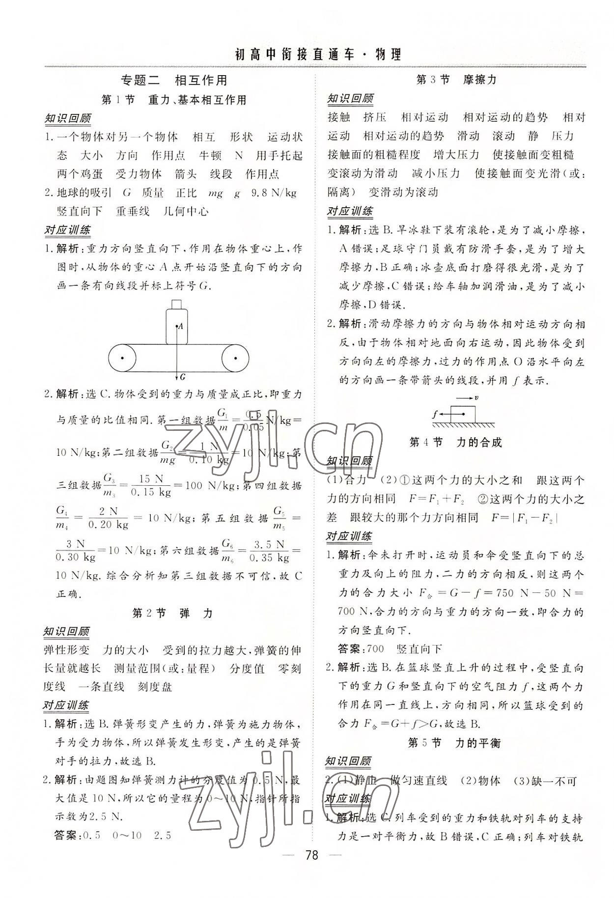 2022年初高中衔接直通车九年级物理通用版 第2页