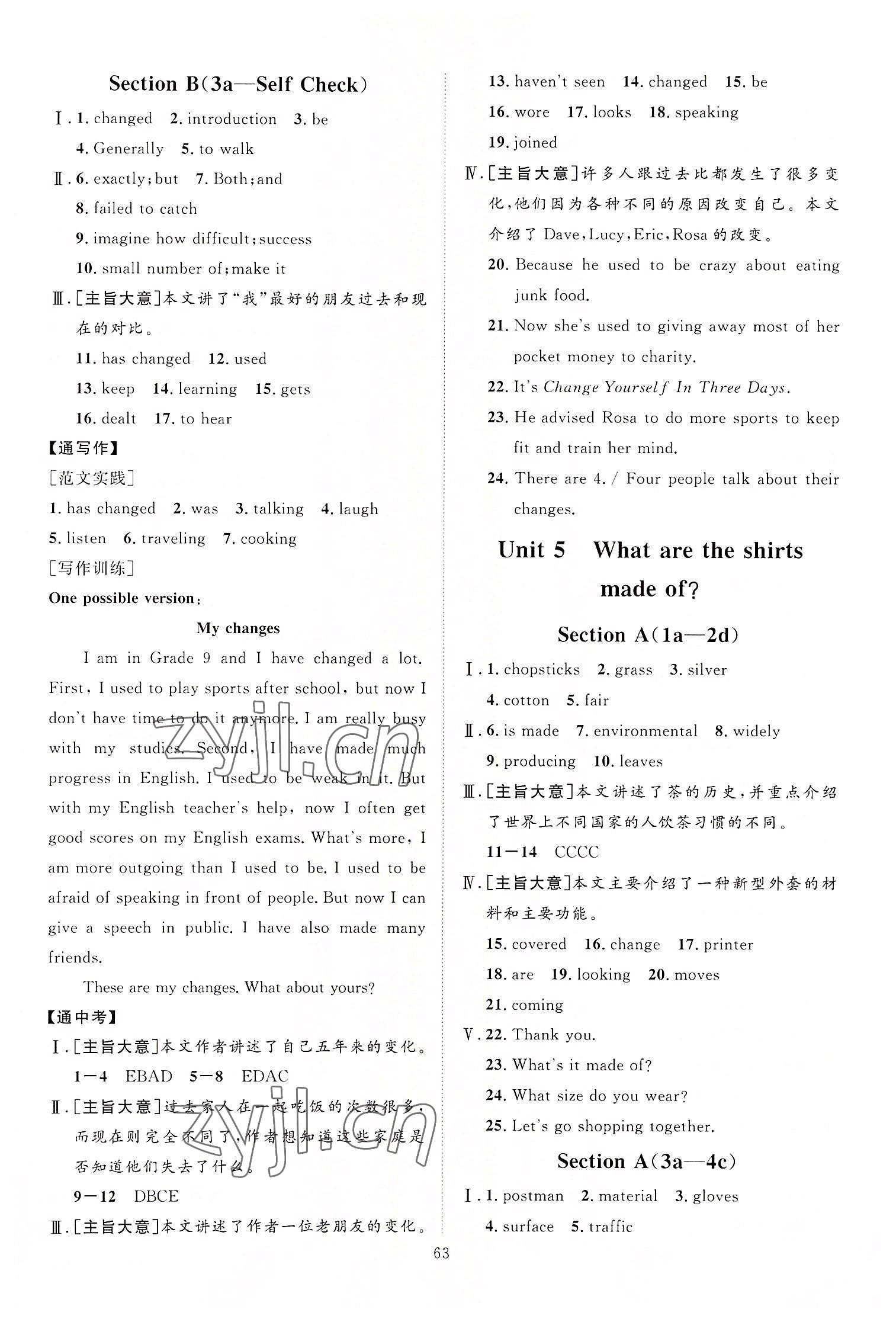 2022年優(yōu)加學(xué)案課時(shí)通九年級(jí)英語(yǔ)全一冊(cè)人教版臨沂專版 第7頁(yè)