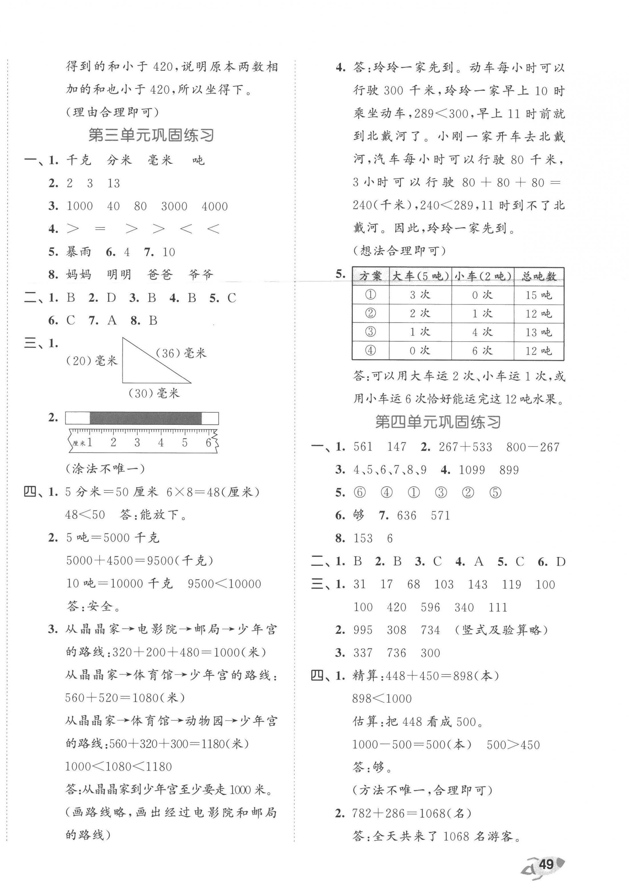 2022年53全優(yōu)卷三年級(jí)數(shù)學(xué)上冊(cè)人教版 第2頁(yè)