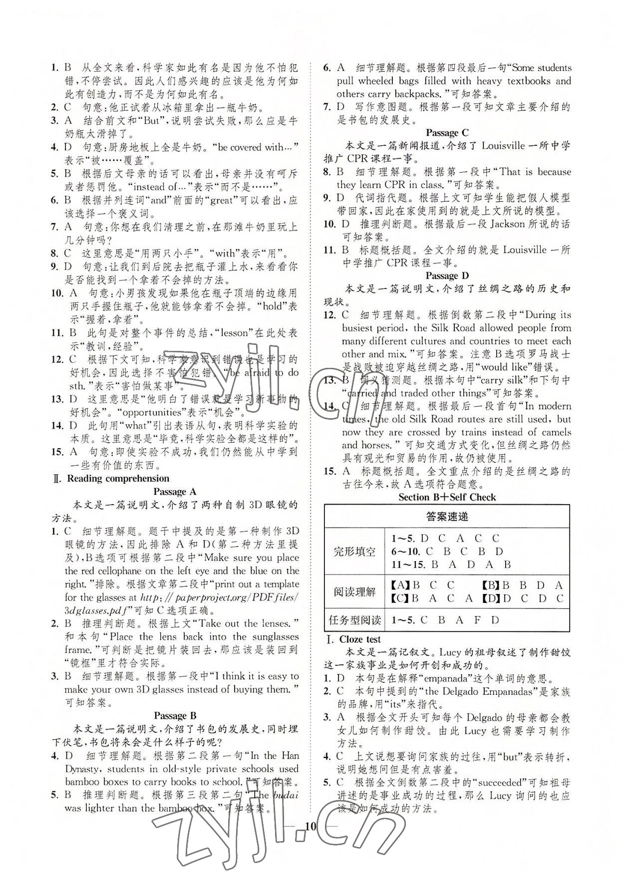 2022年一閱優(yōu)品尖子生培優(yōu)教程九年級英語全一冊人教版 第10頁