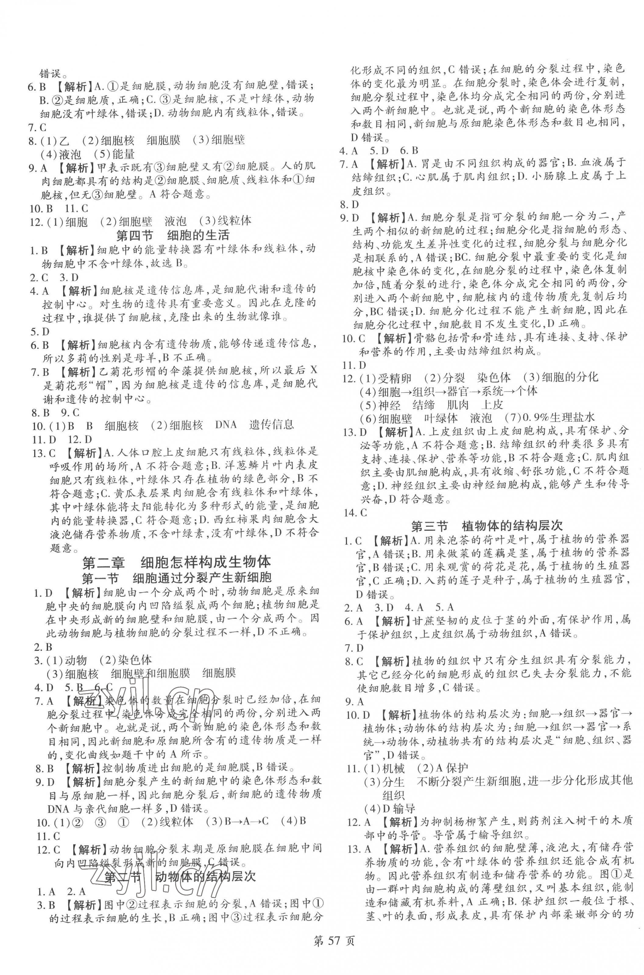 2022年追夢之旅大先生七年級生物上冊人教版河南專版 第3頁