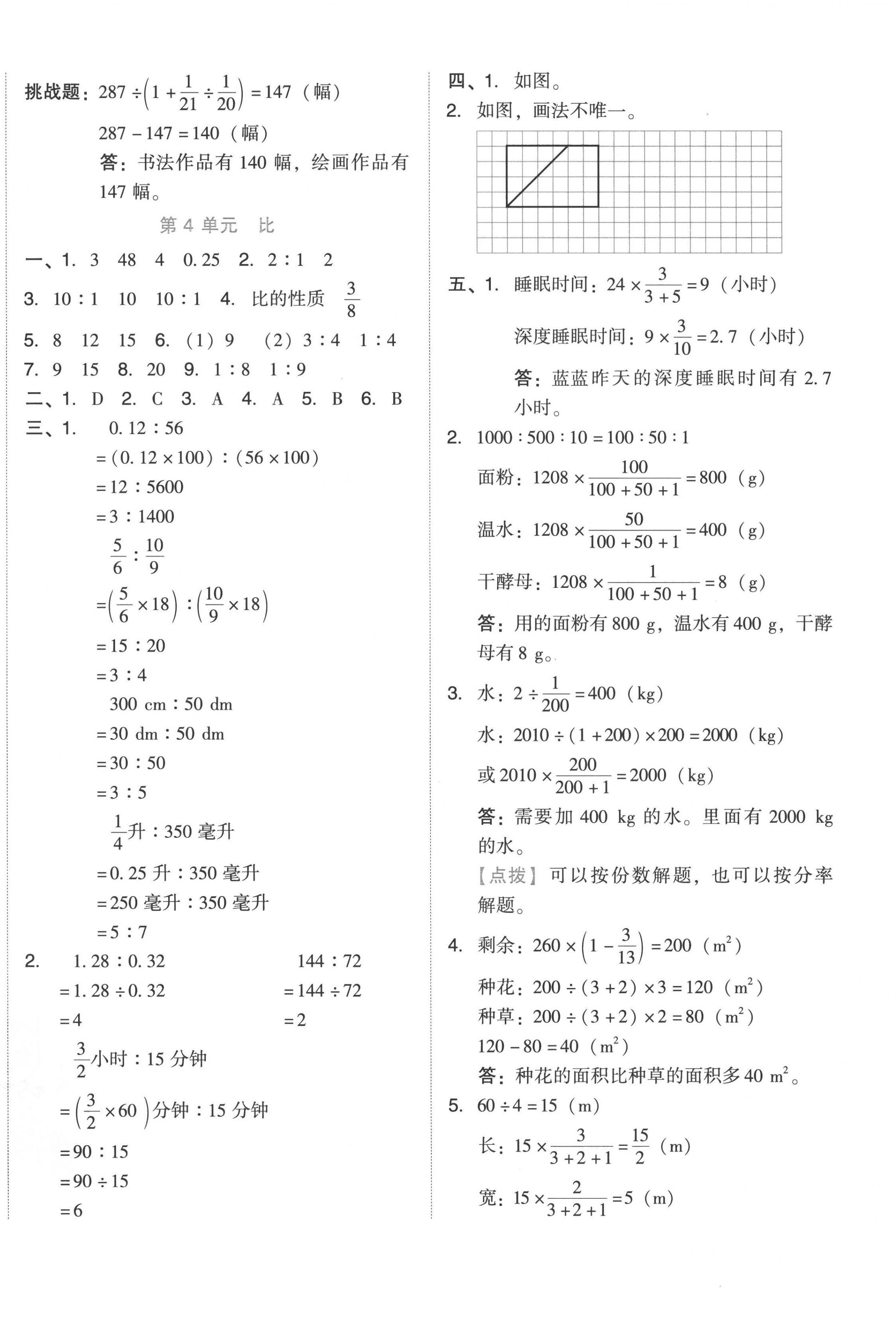 2022年好卷六年級(jí)數(shù)學(xué)上冊(cè)人教版 第4頁(yè)