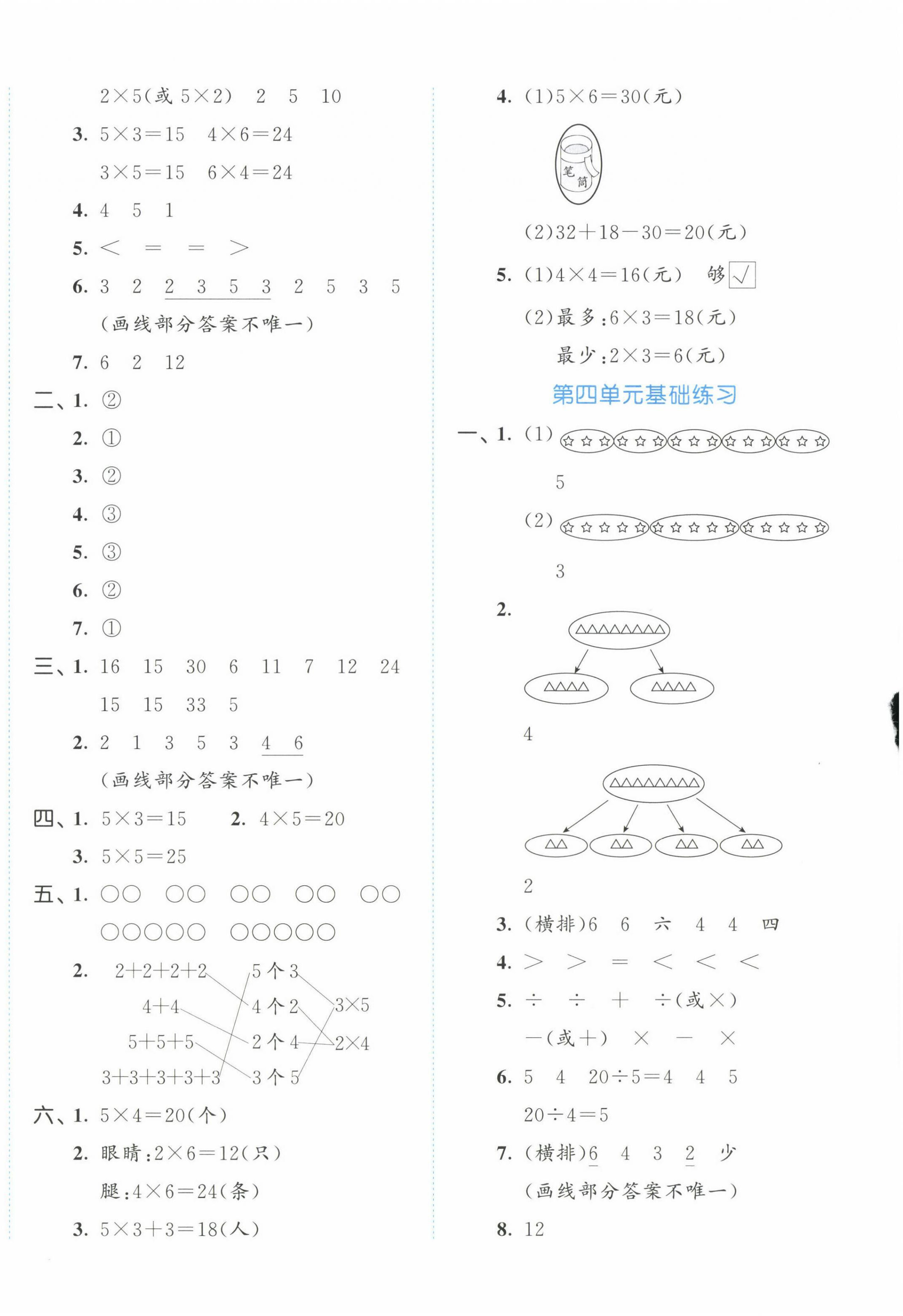 2022年53全優(yōu)卷二年級(jí)數(shù)學(xué)上冊(cè)蘇教版 第4頁(yè)