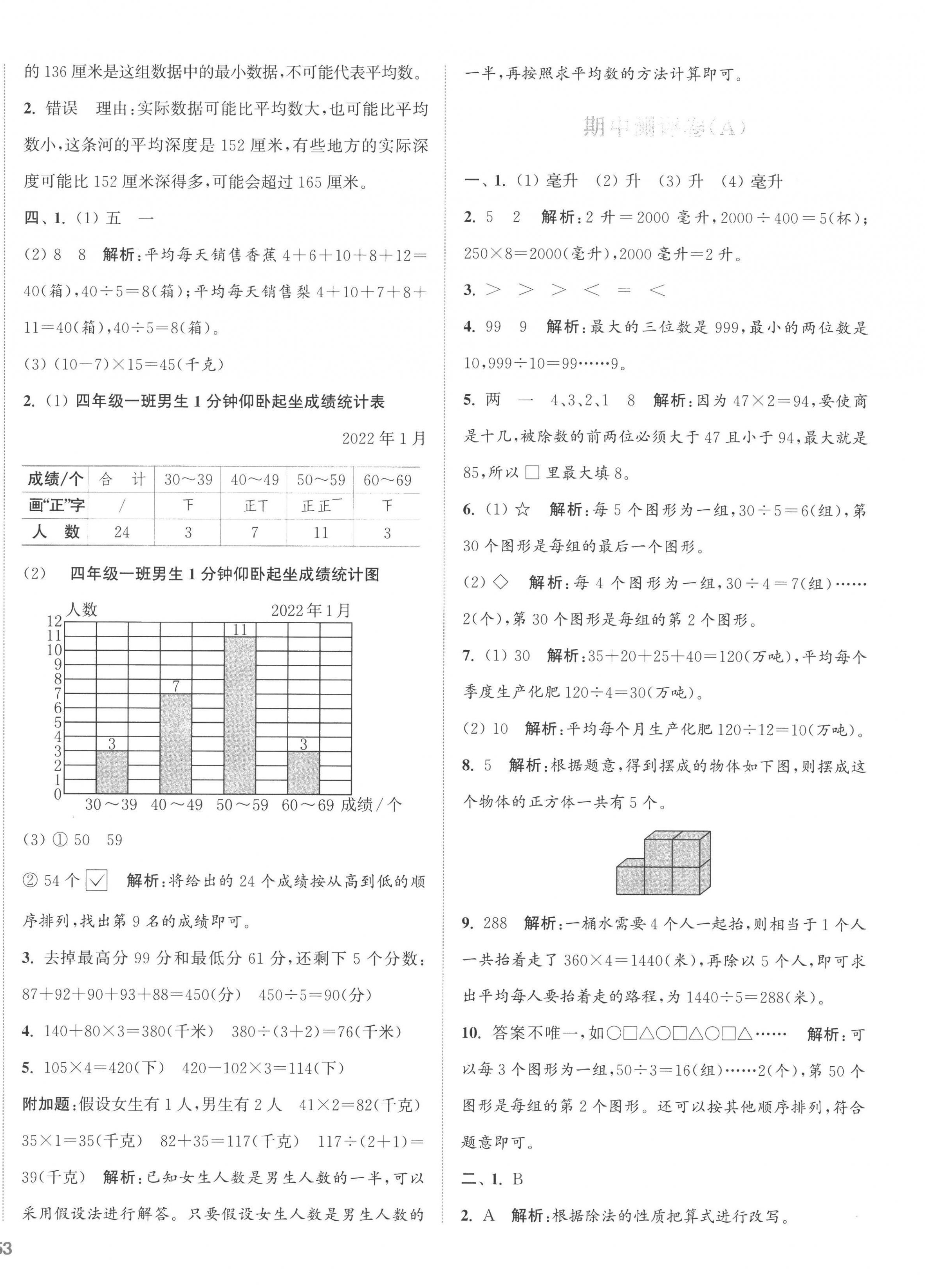 2022年通城學(xué)典全程測評(píng)卷四年級(jí)數(shù)學(xué)上冊(cè)蘇教版江蘇專版 第6頁