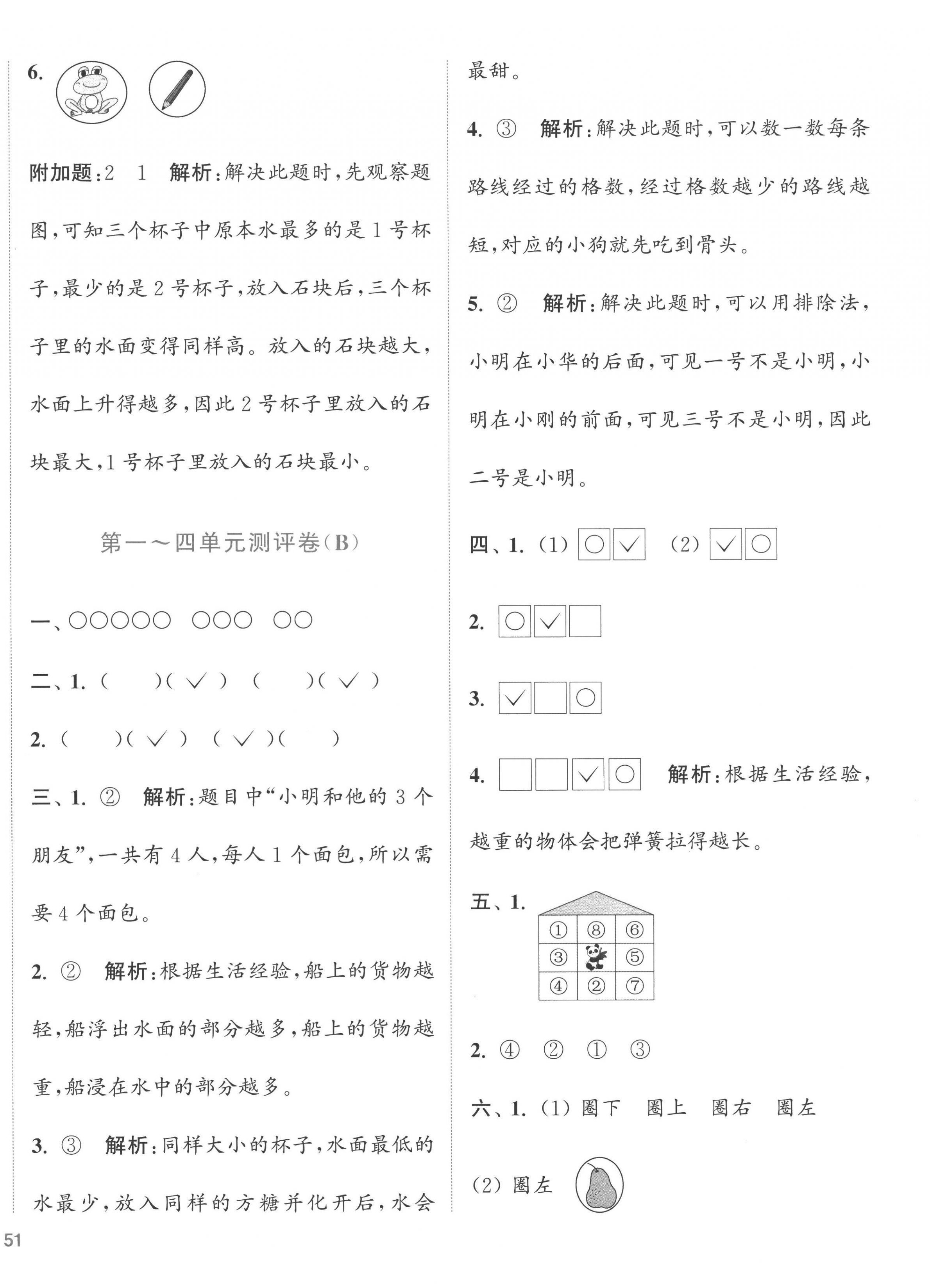 2022年通城学典全程测评卷一年级数学上册苏教版江苏专版 第2页